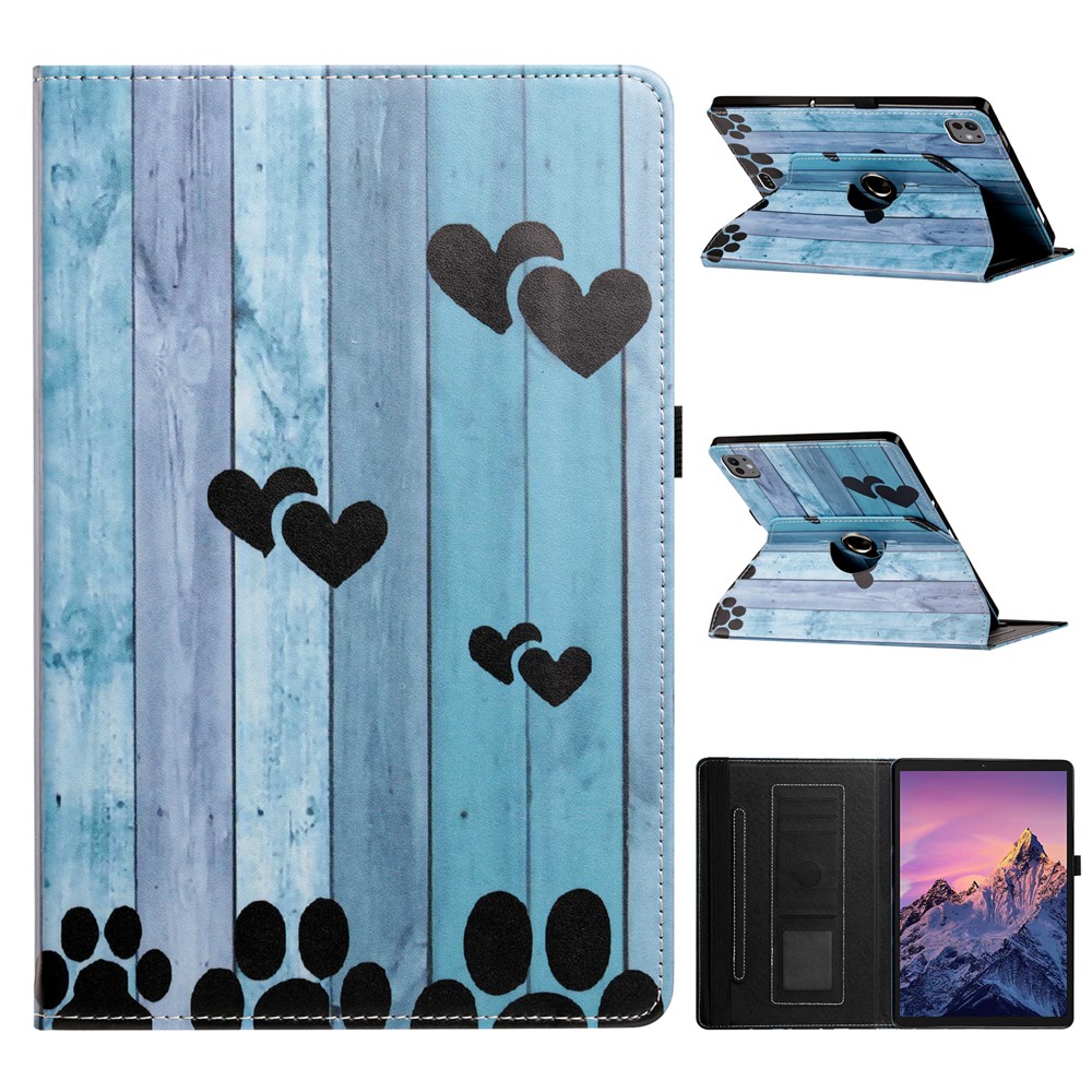 Tablet Case for iPad Air 11 (2026) / (2025) / (2024) / iPad Pro 11 (2025) / (2024) / (2022) / (2021) / (2020) / (2018) / Air (2022) / (2020) , Rotation Stand Pattern PU Leather + TPU Cover - Wish