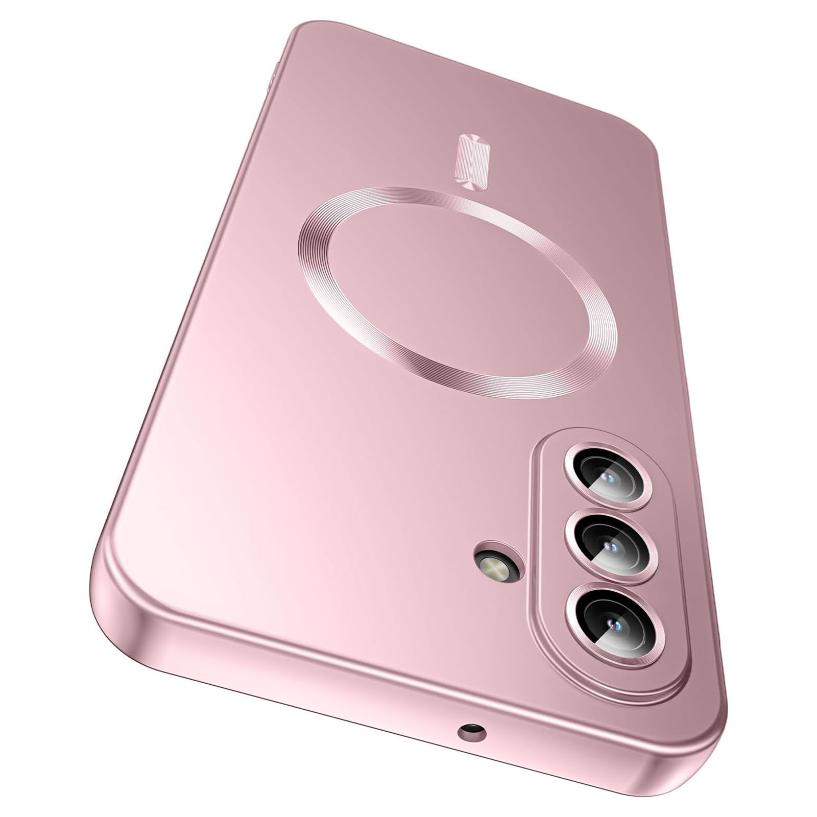 For Samsung Galaxy A27 5G Magnetic Case Ultra Thin TPU Phone Cover with Lens Protection - Pink