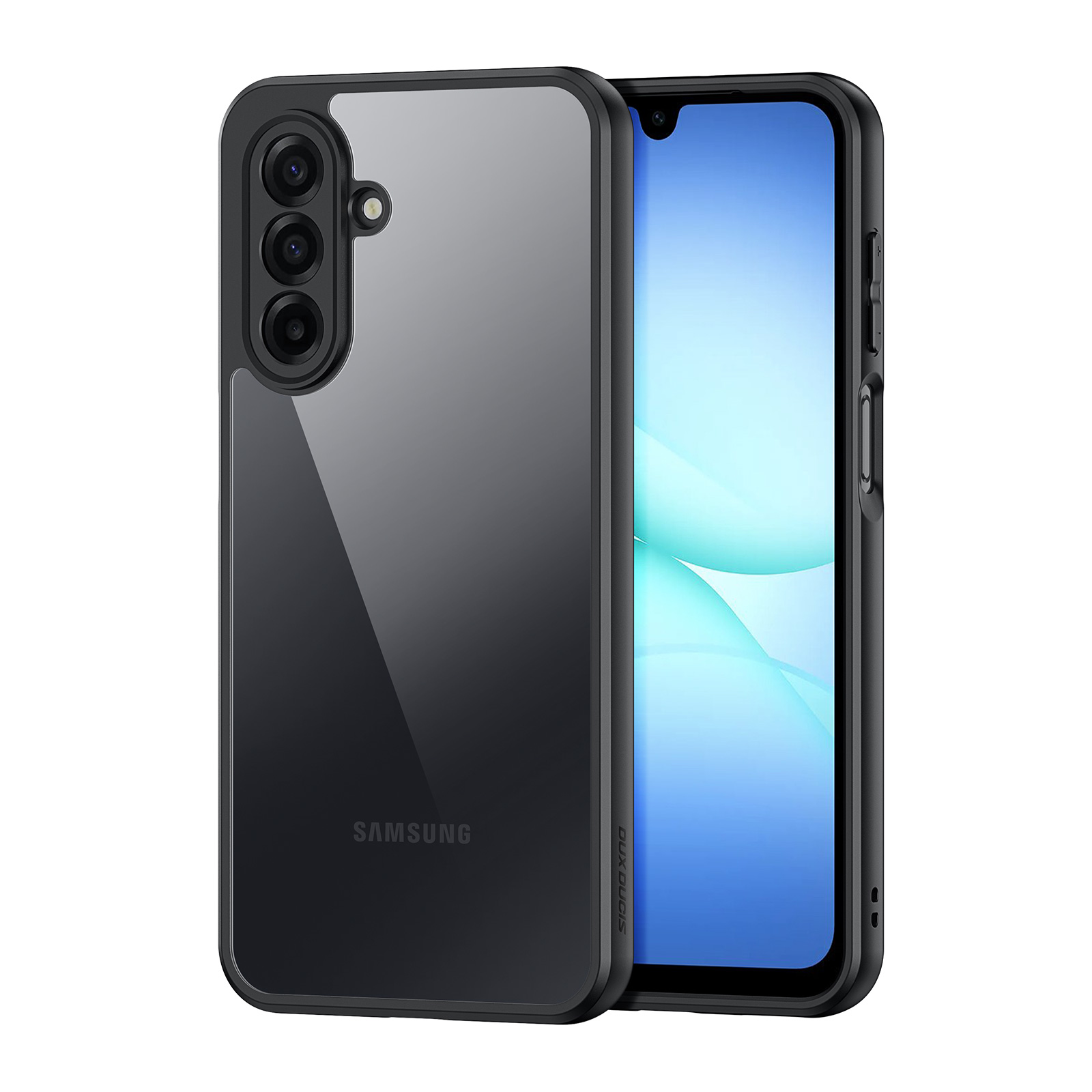 DUX DUCIS for Samsung Galaxy A17 5G / Galaxy A17 4G / Galaxy M17 5G / Galaxy F17 5G / Galaxy A18 5G Aimo Series PC + TPU Clear Back Phone Cover (REACH Certification) - Black