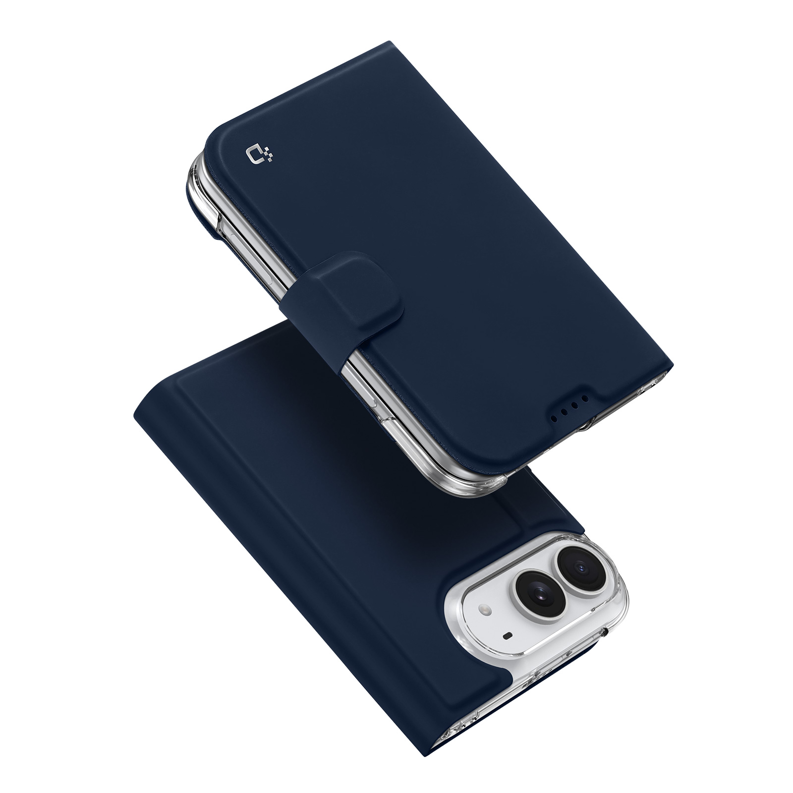 DUX DUCIS for iPhone Duo Skin Pro Series Case Leather Stand Cover Card Holder - Blue