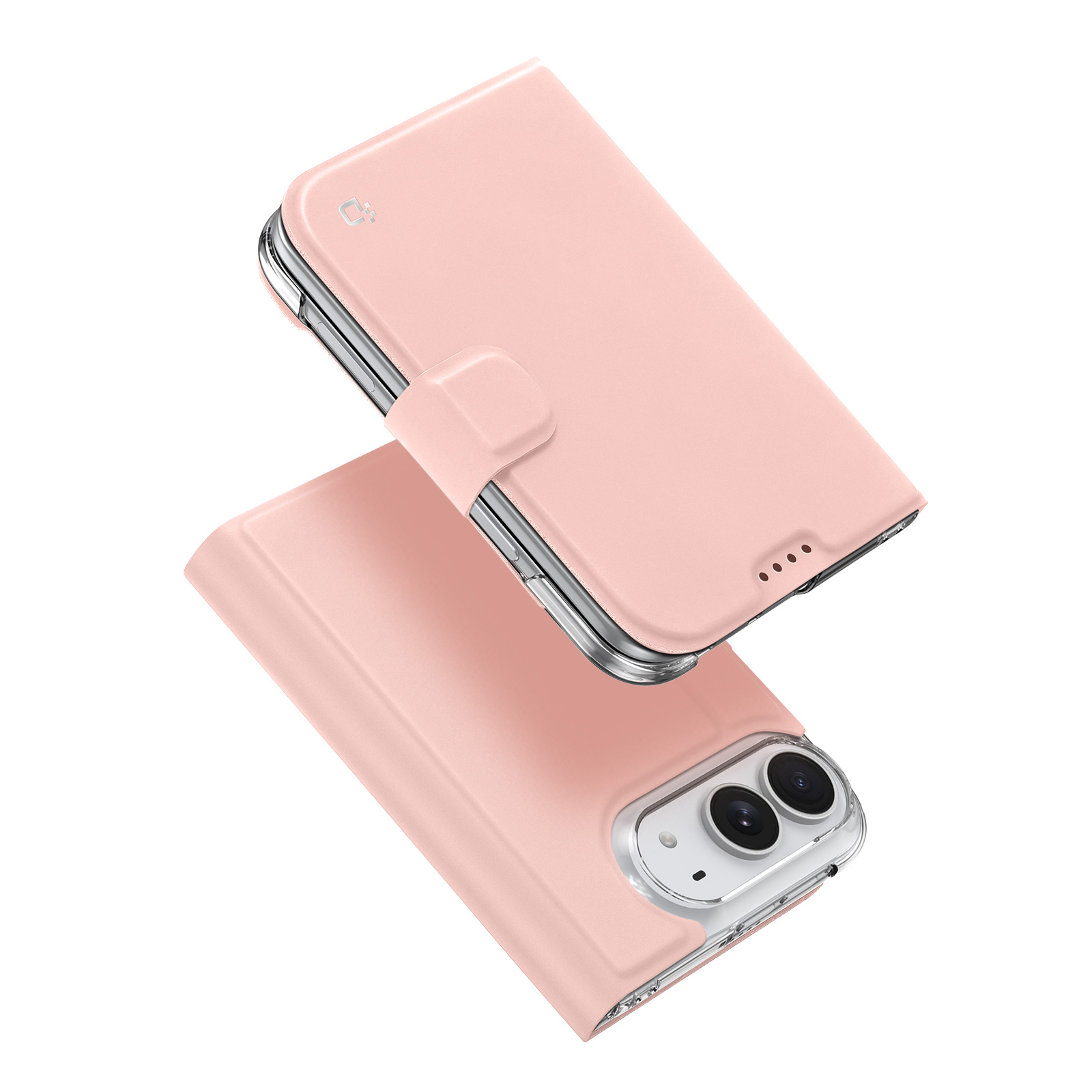 DUX DUCIS for iPhone Duo Skin Pro Series Case Leather Stand Cover Card Holder - Pink