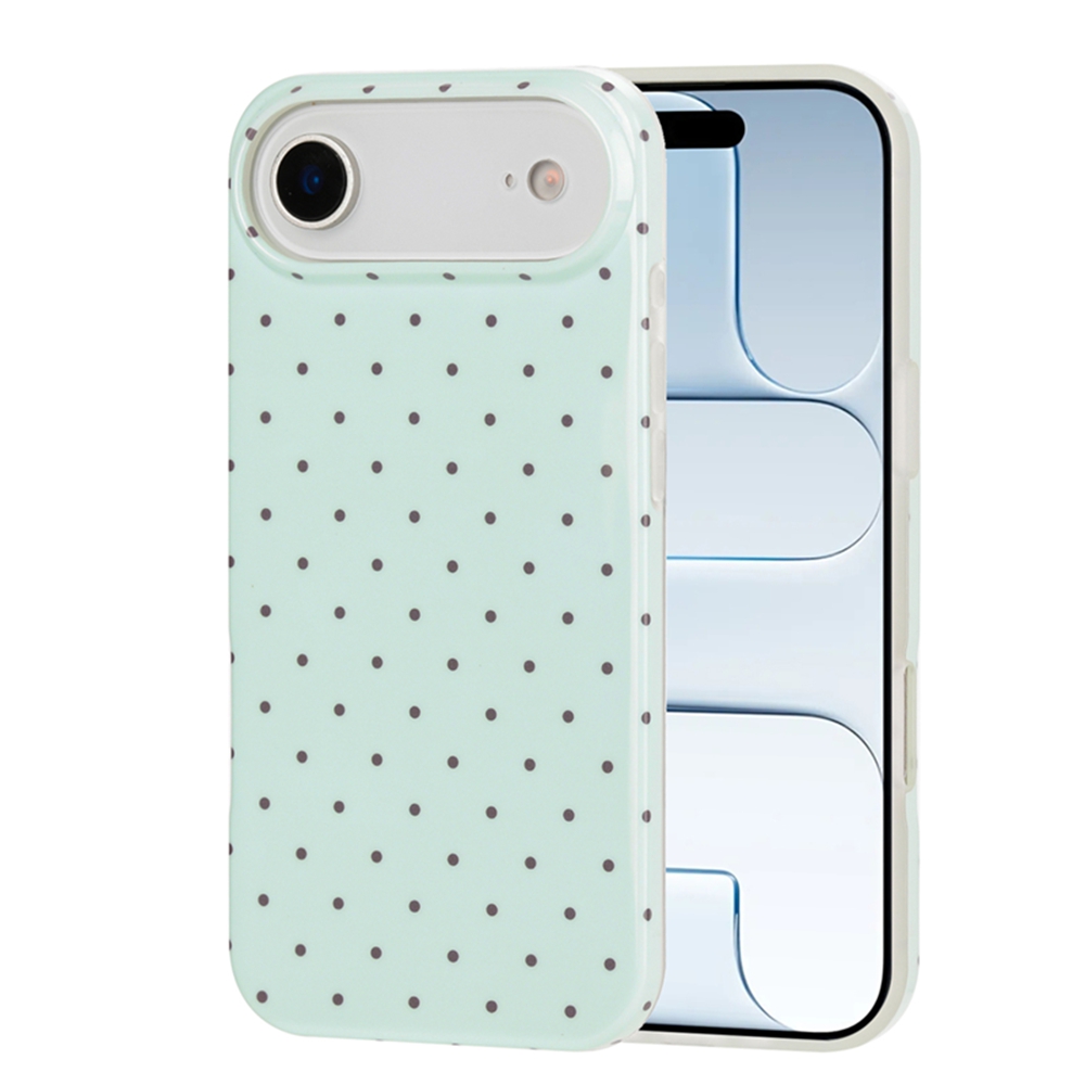 For iPhone Air Case IMD Polka Dot TPU Anti Drop Phone Cover - Green