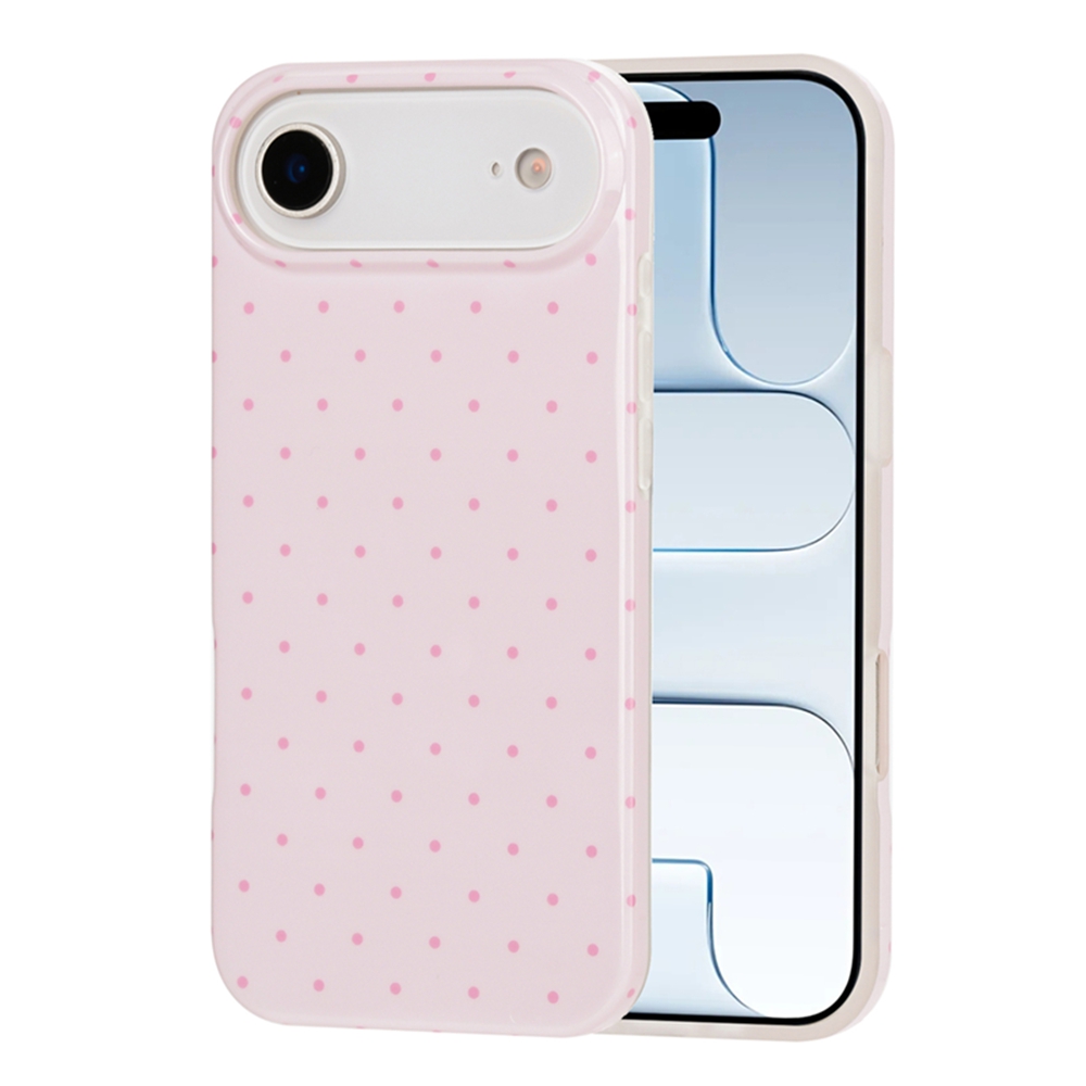 For iPhone Air Case IMD Polka Dot TPU Anti Drop Phone Cover - Pink