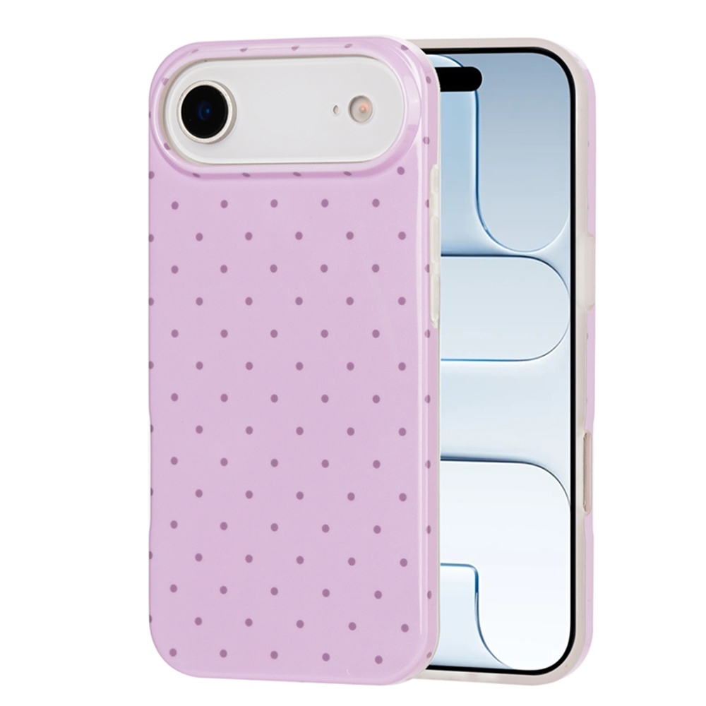 For iPhone Air Case IMD Polka Dot TPU Anti Drop Phone Cover - Purple