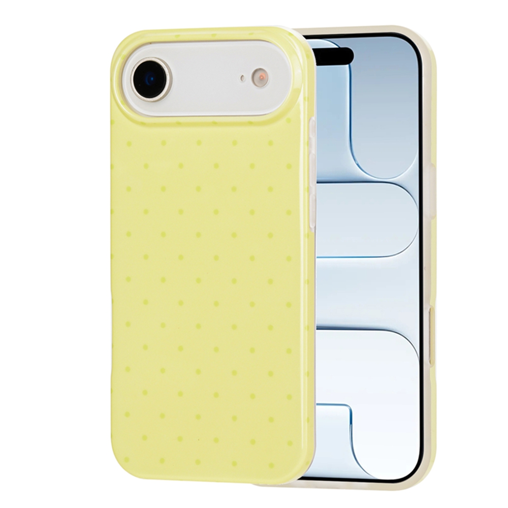 For iPhone Air Case IMD Polka Dot TPU Anti Drop Phone Cover - Yellow