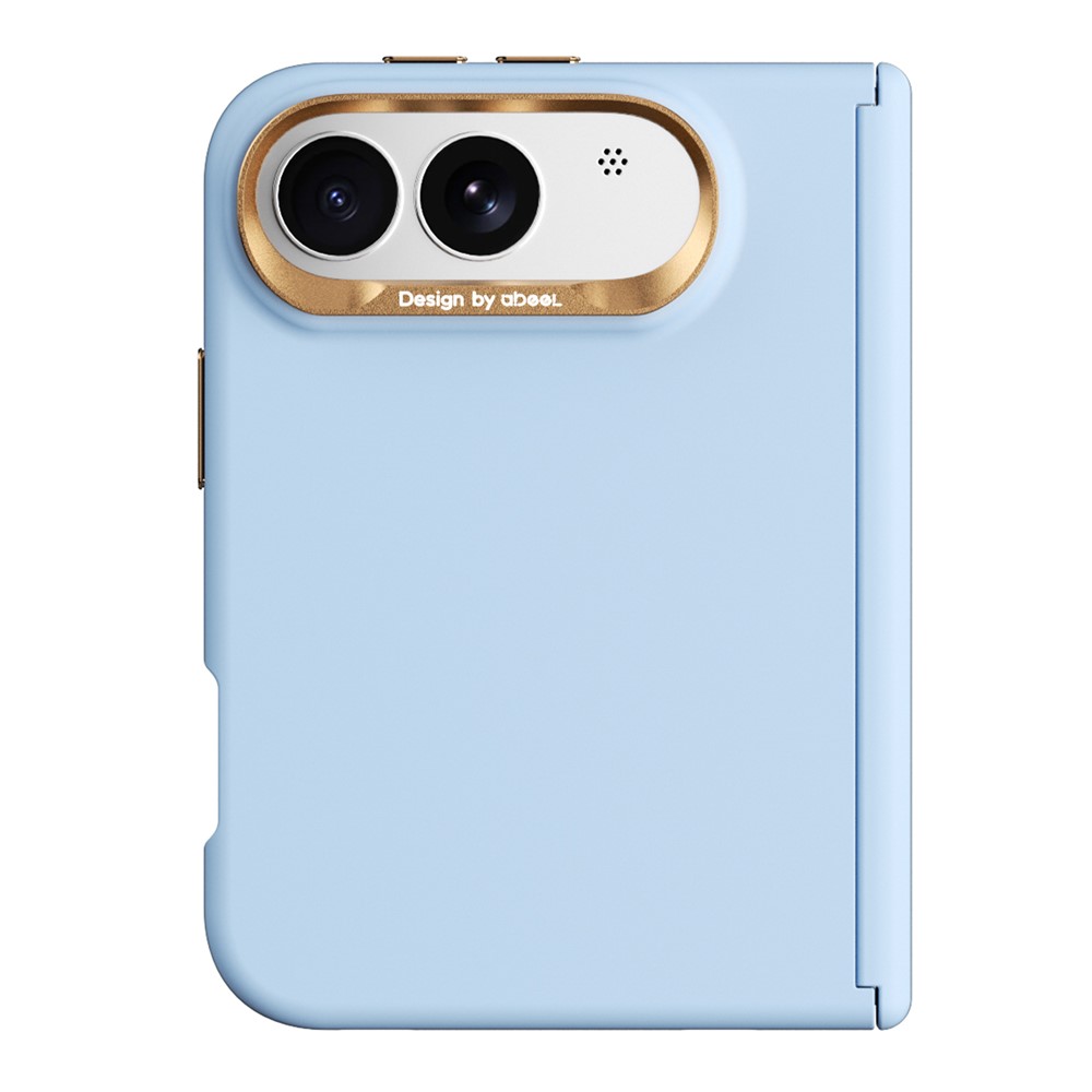 ABEEL For iPhone Duo Magnetic Case Liquid Silicone Skin Feel PC Phone Cover - Sky Blue