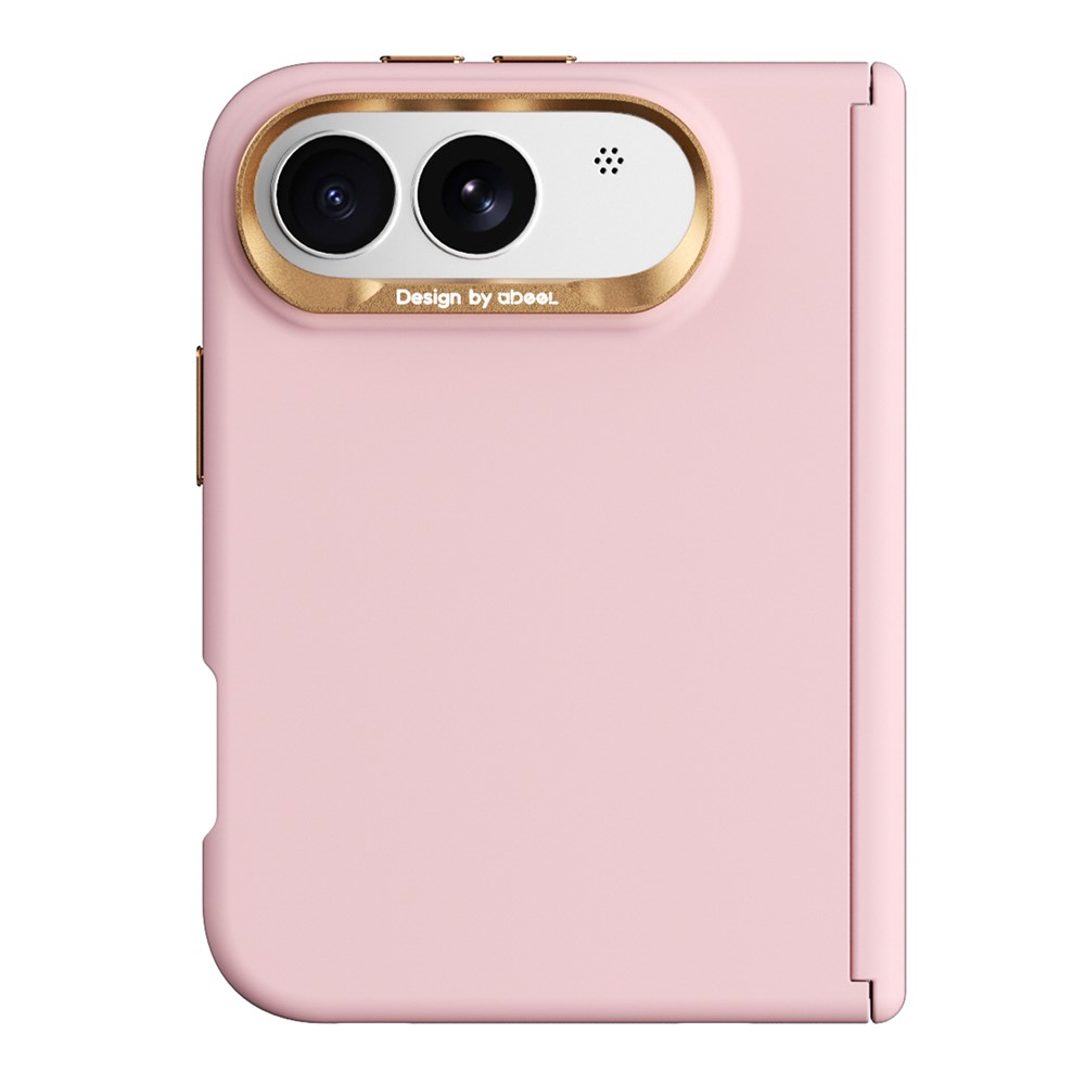 ABEEL For iPhone Duo Magnetic Case Liquid Silicone Skin Feel PC Phone Cover - Light Pink