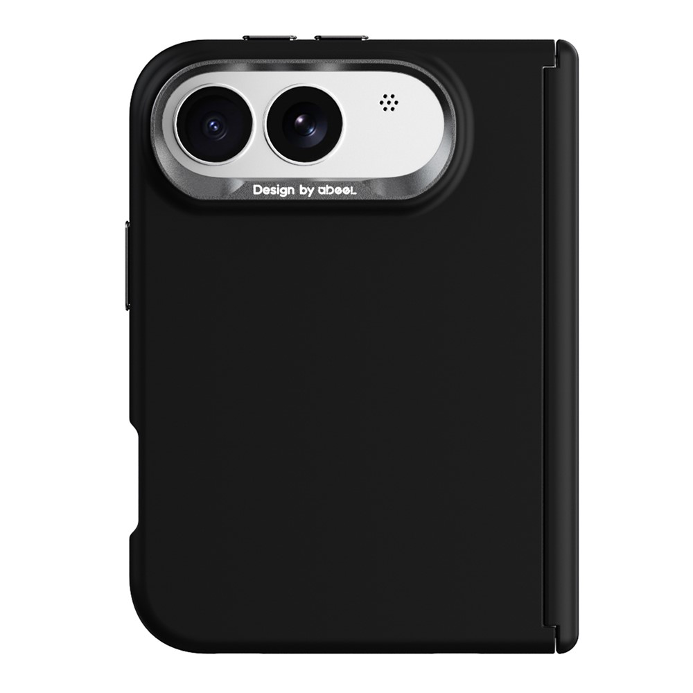 ABEEL For iPhone Duo Magnetic Case Liquid Silicone Skin Feel PC Phone Cover - Black
