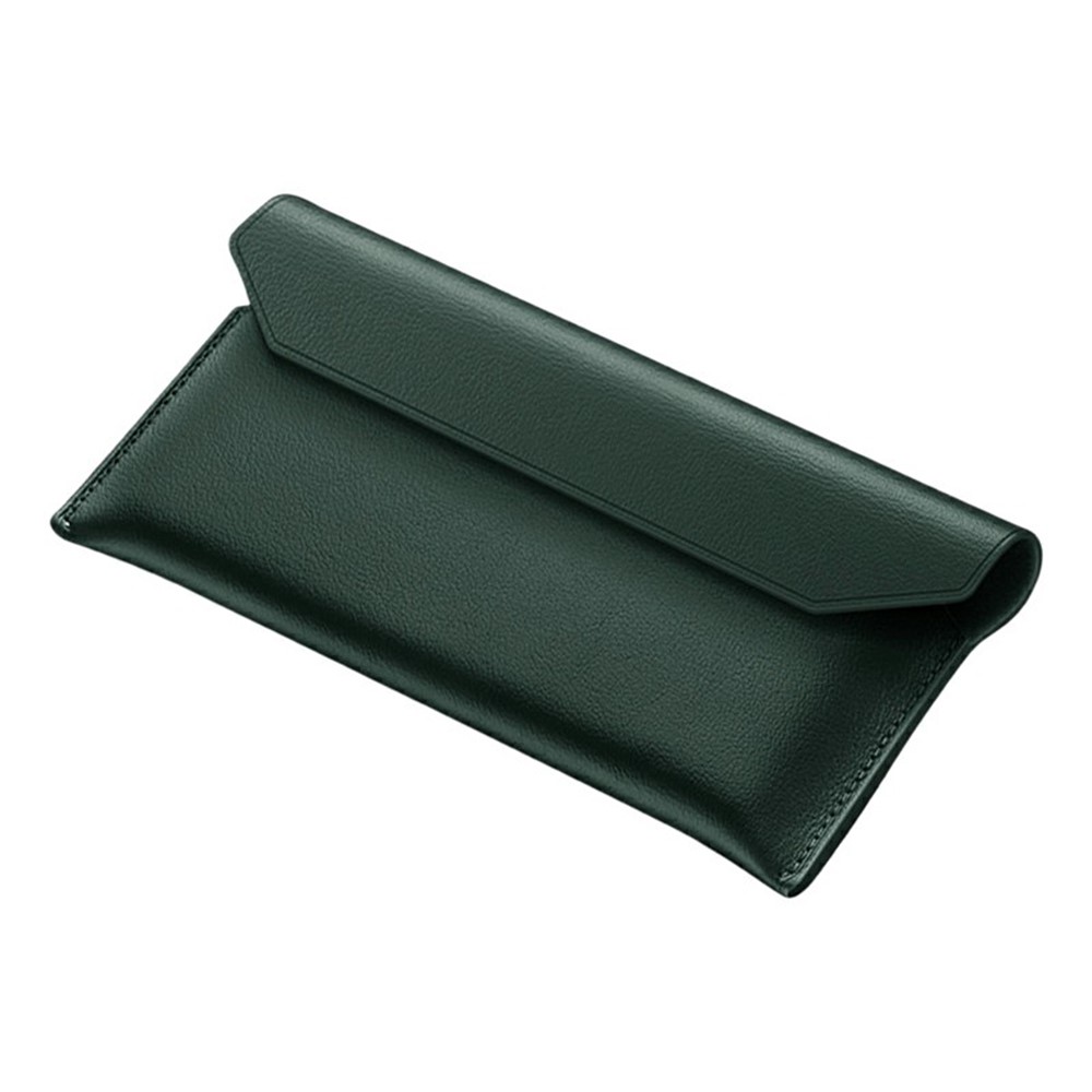 Envelope Style Case for Google Pixel 11 Pro Fold / 10 Pro Fold / 9 Pro Fold 5G Magnetic Closure Genuine Cow Leather Anti Drop Phone Cover - Green