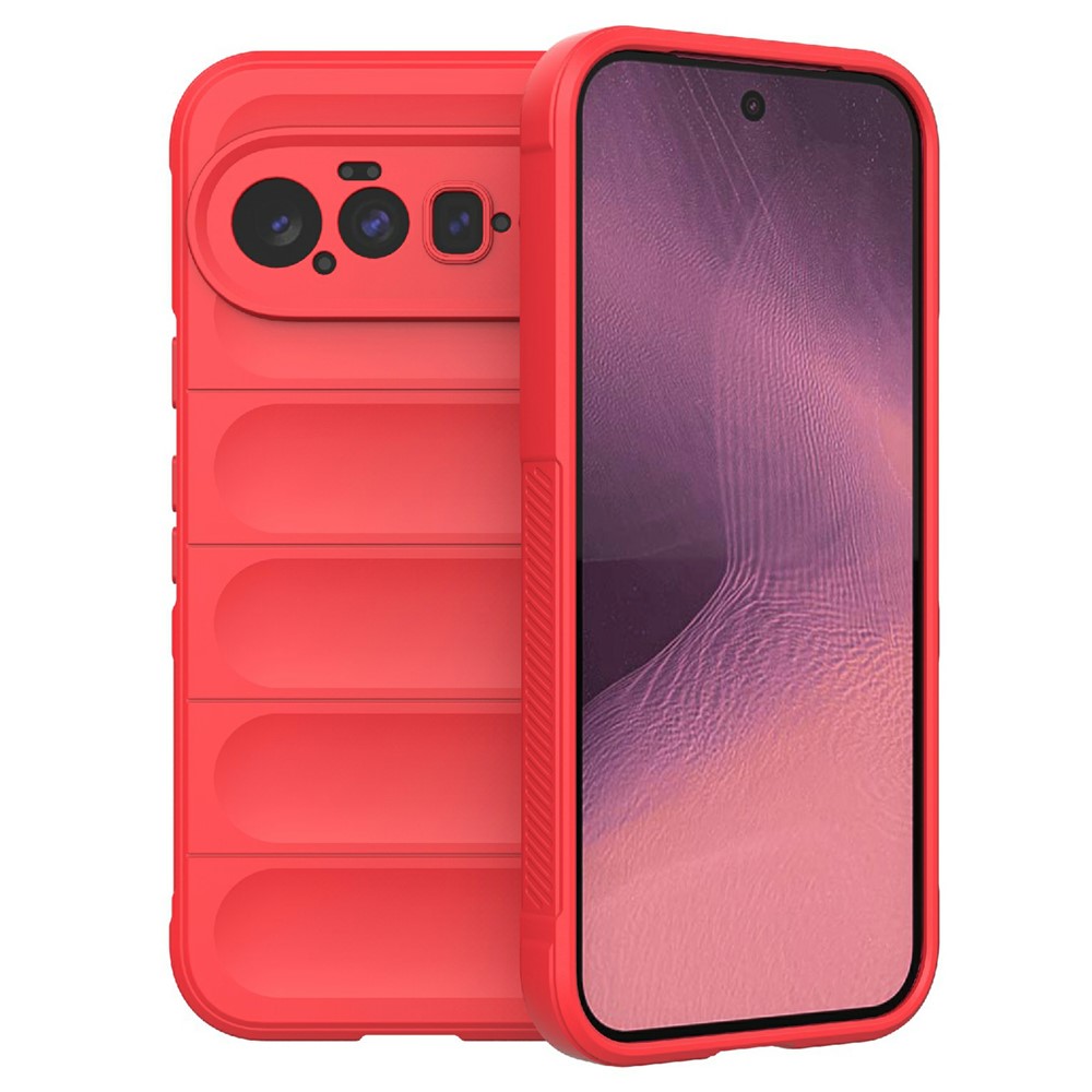 For Google Pixel 11 Phone Case Anti-Drop Soft TPU Rugged Back Cover - Red