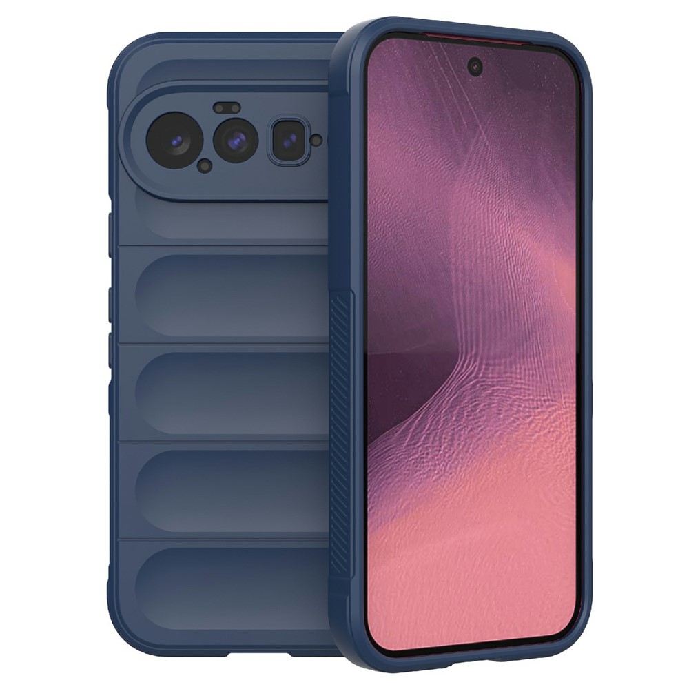 For Google Pixel 11 Phone Case Anti-Drop Soft TPU Rugged Back Cover - Dark Blue