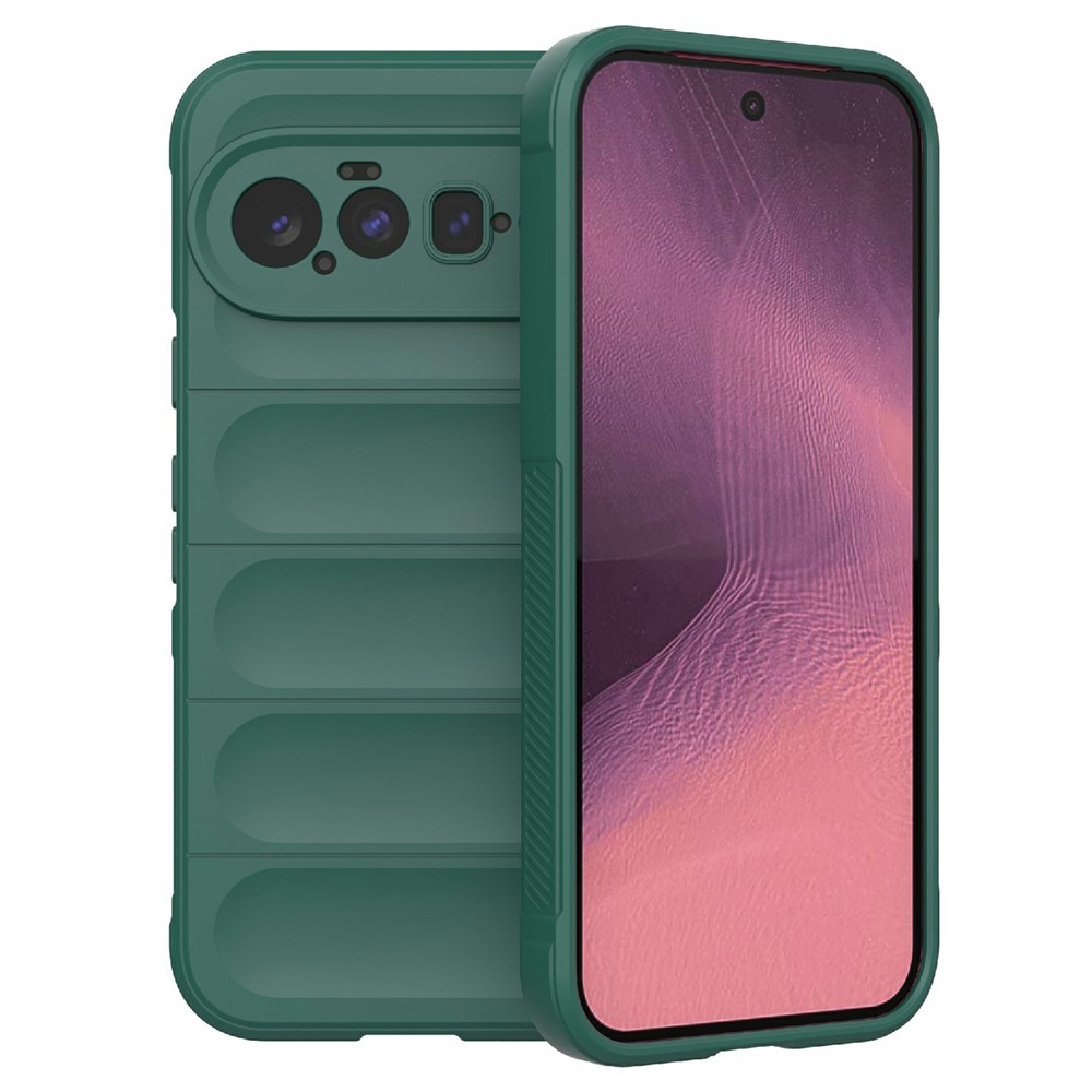 For Google Pixel 11 Phone Case Anti-Drop Soft TPU Rugged Back Cover - Green