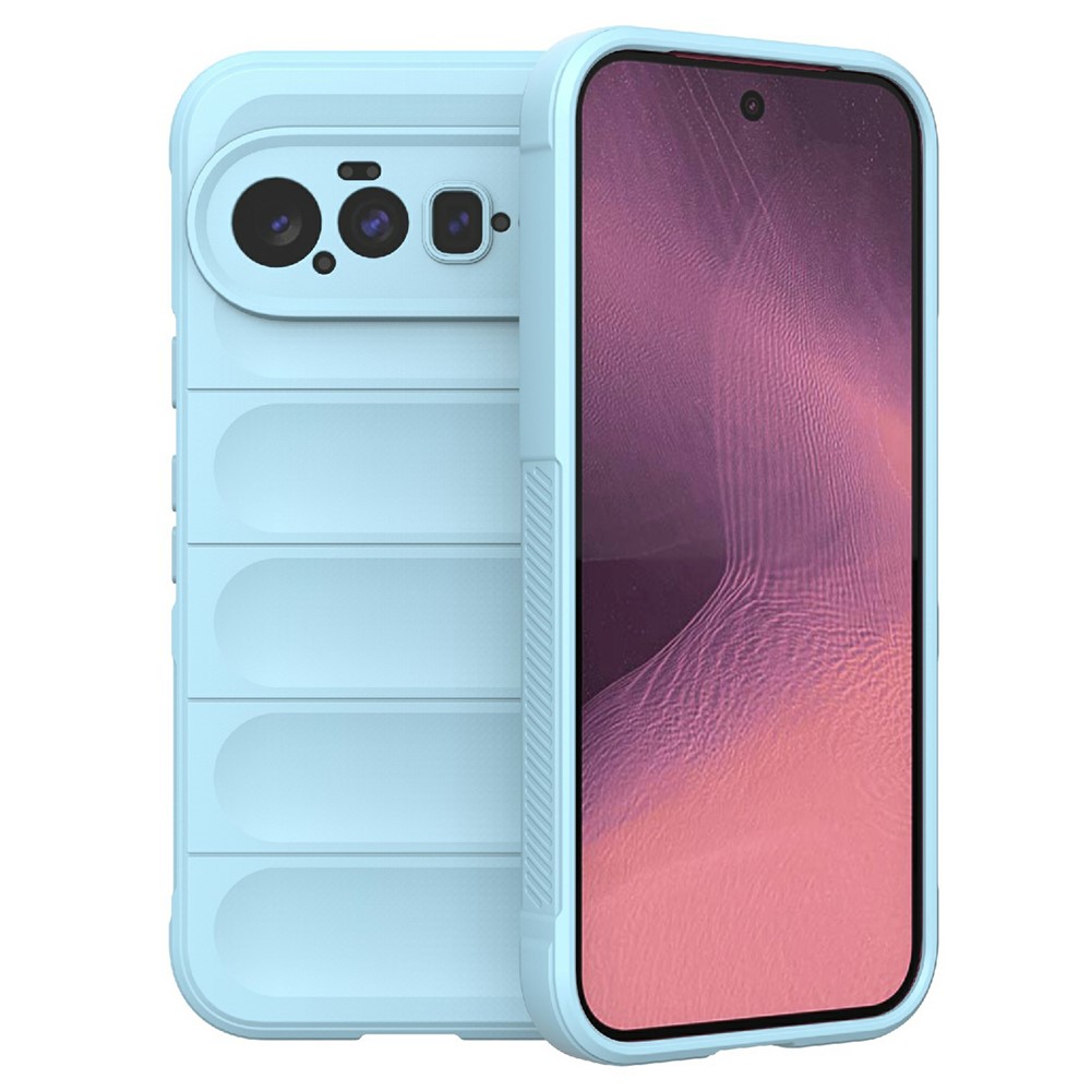 For Google Pixel 11 Phone Case Anti-Drop Soft TPU Rugged Back Cover - Baby Blue