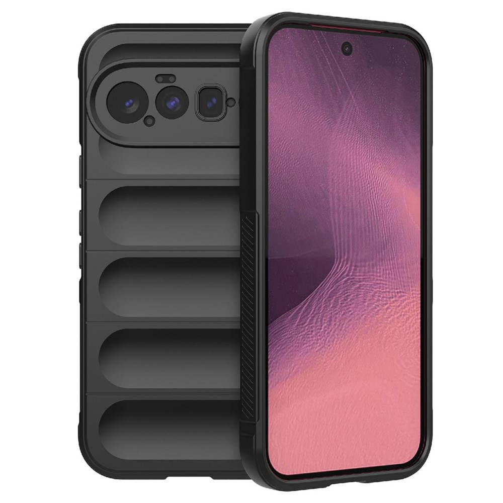 For Google Pixel 11 Phone Case Anti-Drop Soft TPU Rugged Back Cover - Black