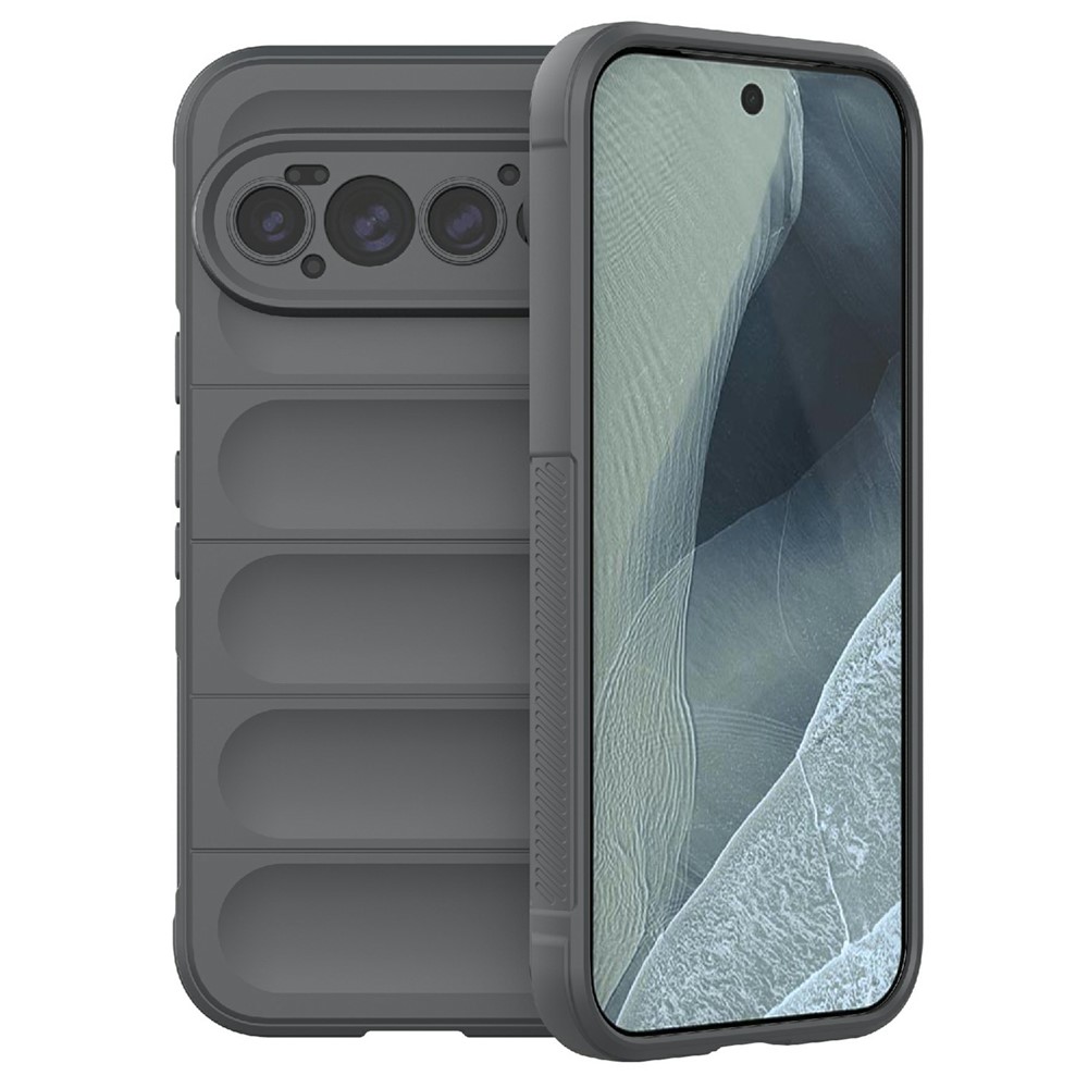 For Google Pixel 11 Pro Phone Case Anti-Drop Soft TPU Rugged Back Cover - Dark Grey