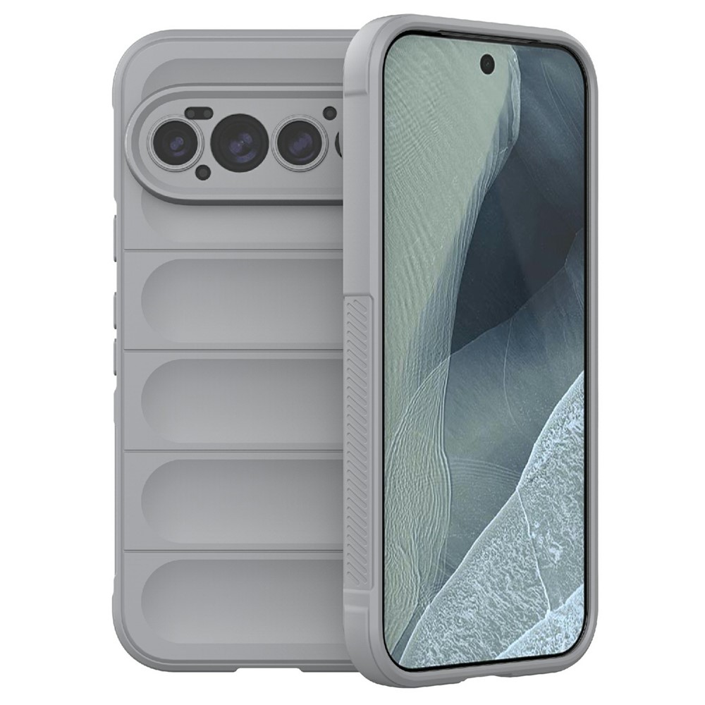 For Google Pixel 11 Pro Phone Case Anti-Drop Soft TPU Rugged Back Cover - Light Grey