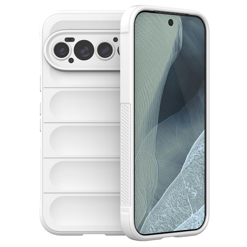 For Google Pixel 11 Pro Phone Case Anti-Drop Soft TPU Rugged Back Cover - White