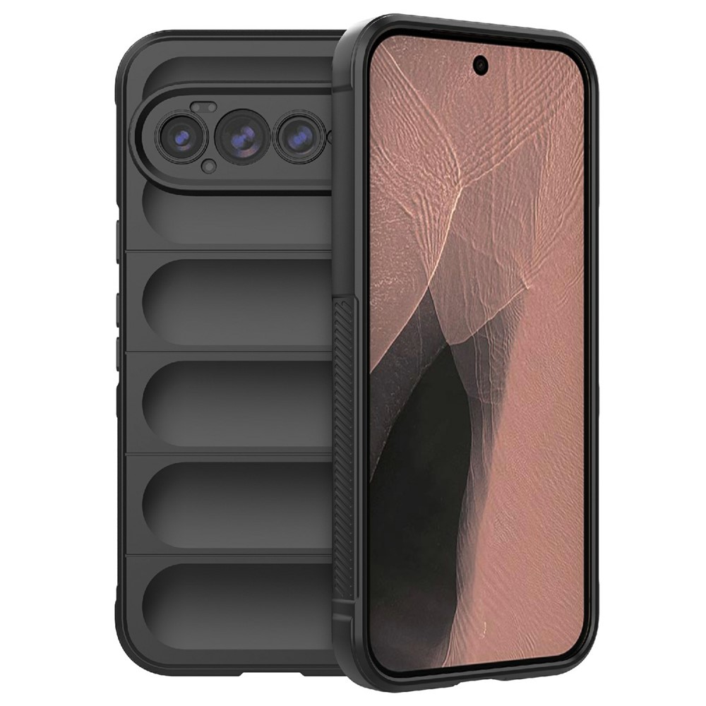 For Google Pixel 11 Pro XL Phone Case Anti-Drop Soft TPU Rugged Back Cover - Black