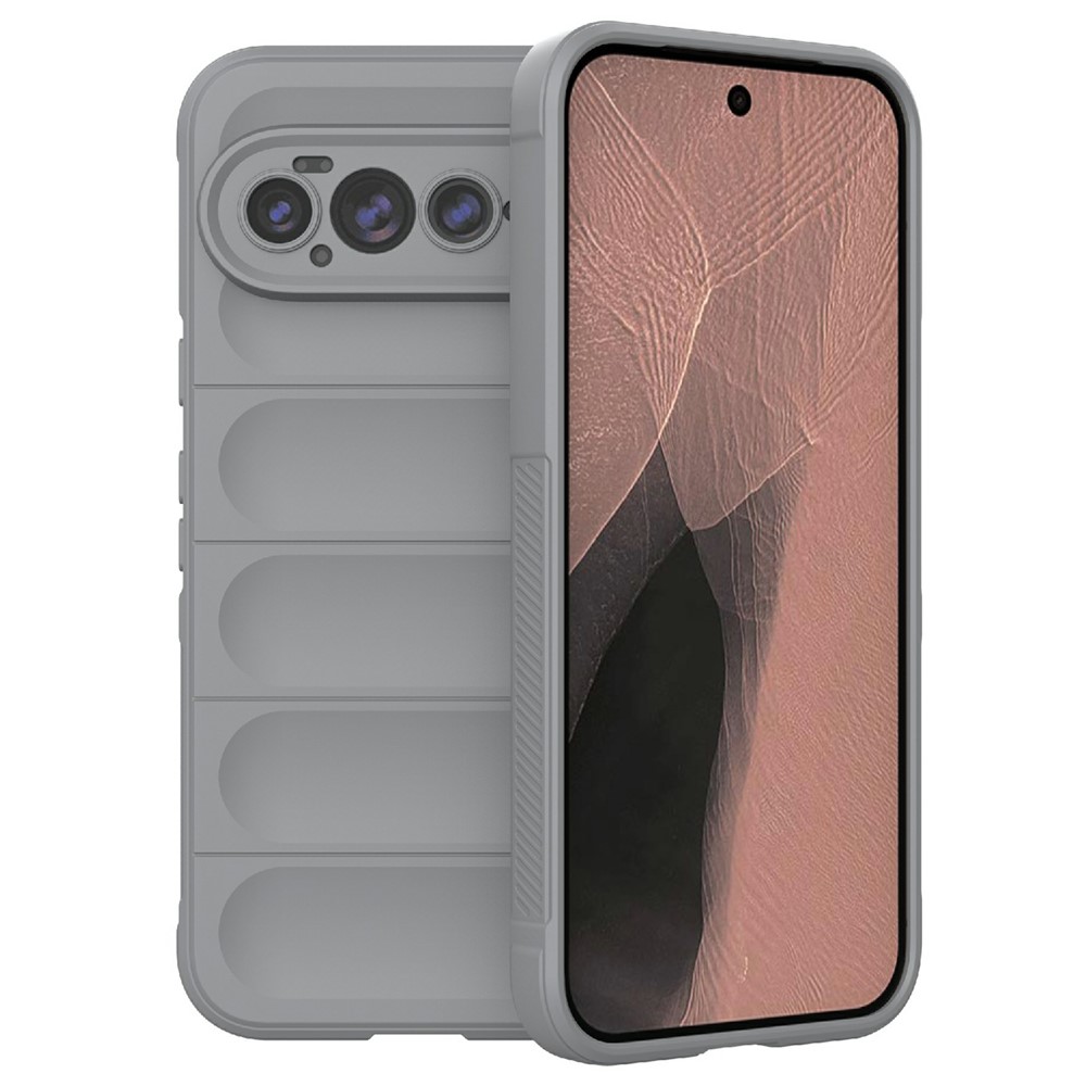 For Google Pixel 11 Pro XL Phone Case Anti-Drop Soft TPU Rugged Back Cover - Light Grey