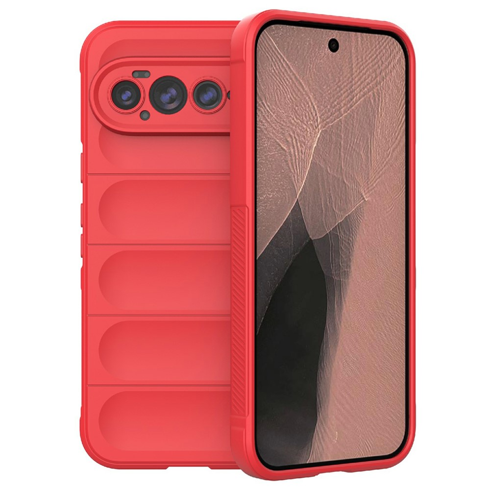 For Google Pixel 11 Pro XL Phone Case Anti-Drop Soft TPU Rugged Back Cover - Red
