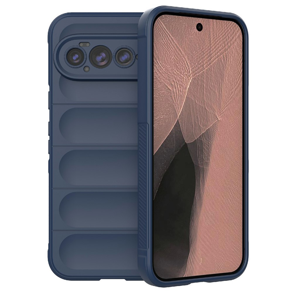 For Google Pixel 11 Pro XL Phone Case Anti-Drop Soft TPU Rugged Back Cover - Dark Blue