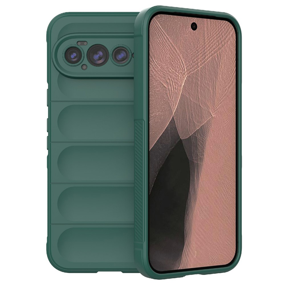 For Google Pixel 11 Pro XL Phone Case Anti-Drop Soft TPU Rugged Back Cover - Green