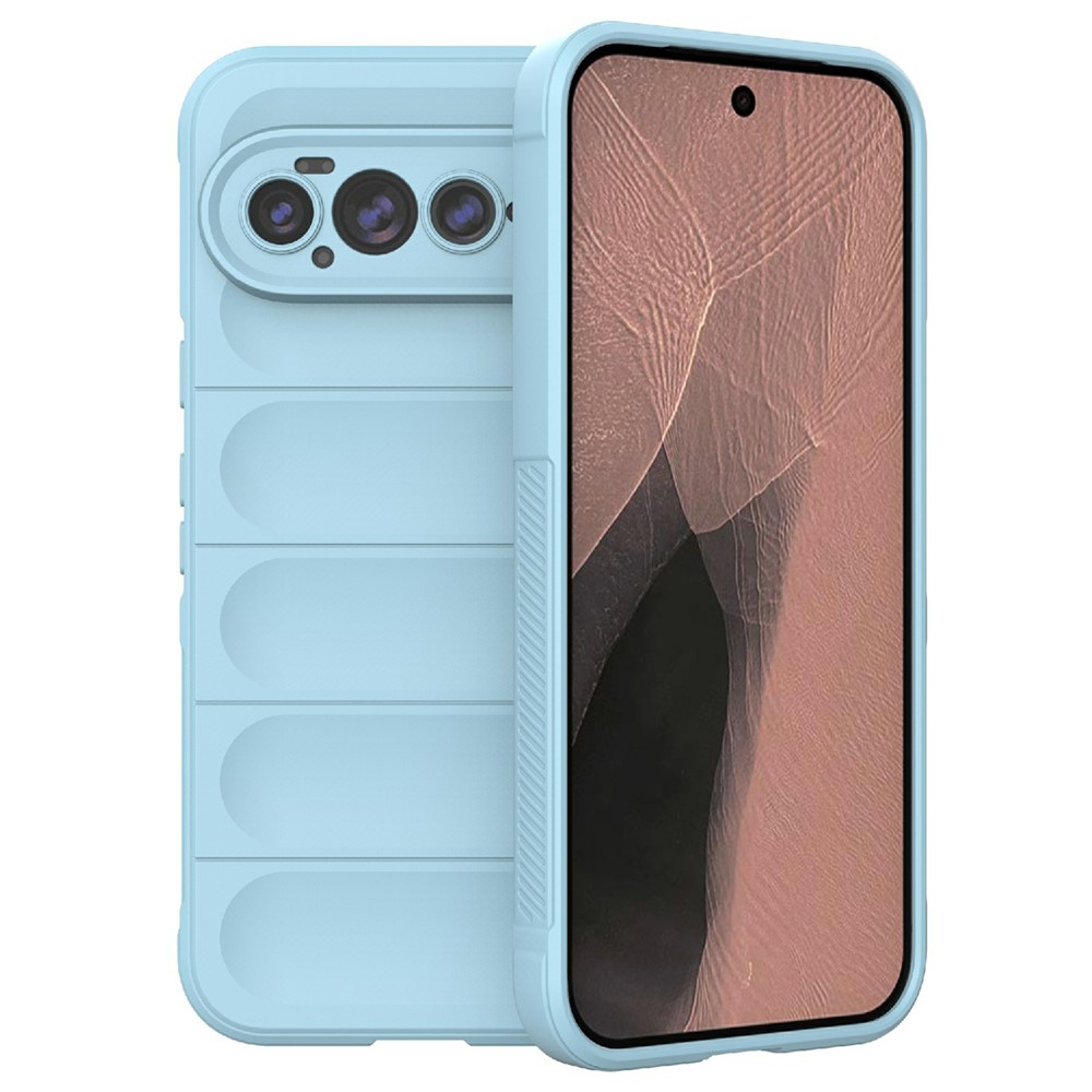 For Google Pixel 11 Pro XL Phone Case Anti-Drop Soft TPU Rugged Back Cover - Baby Blue