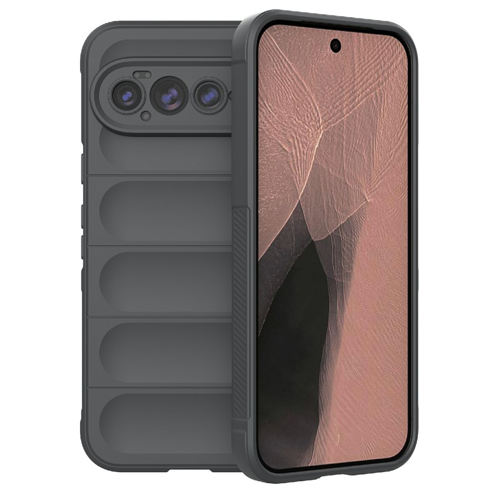 For Google Pixel 11 Pro XL Phone Case Anti-Drop Soft TPU Rugged Back Cover - Dark Grey