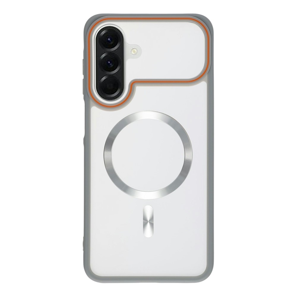 For Samsung Galaxy A27 5G Magnetic Case Frosted PC Back Protective Phone Cover - Grey
