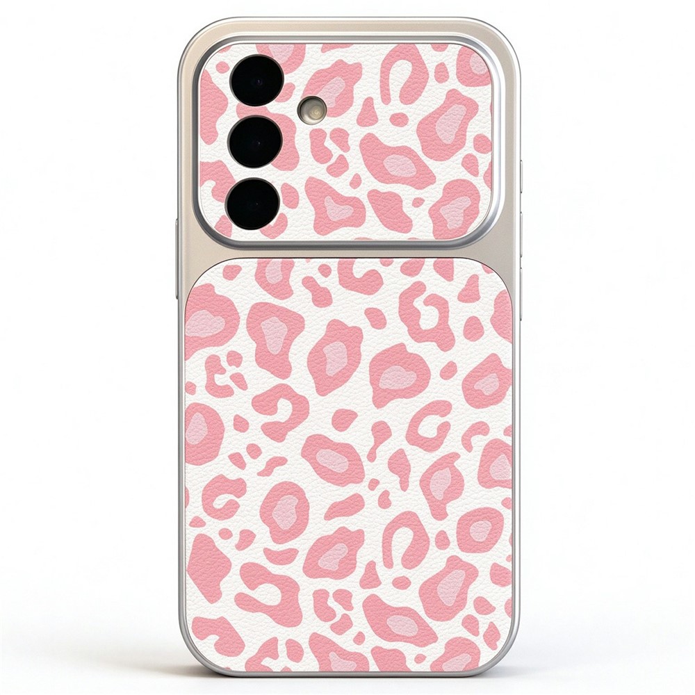 For Samsung Galaxy S25+ Phone Case Pattern Print PU Leather Litchi Texture Back Cover with Precise Camera Cutouts - A411 Leopard Print