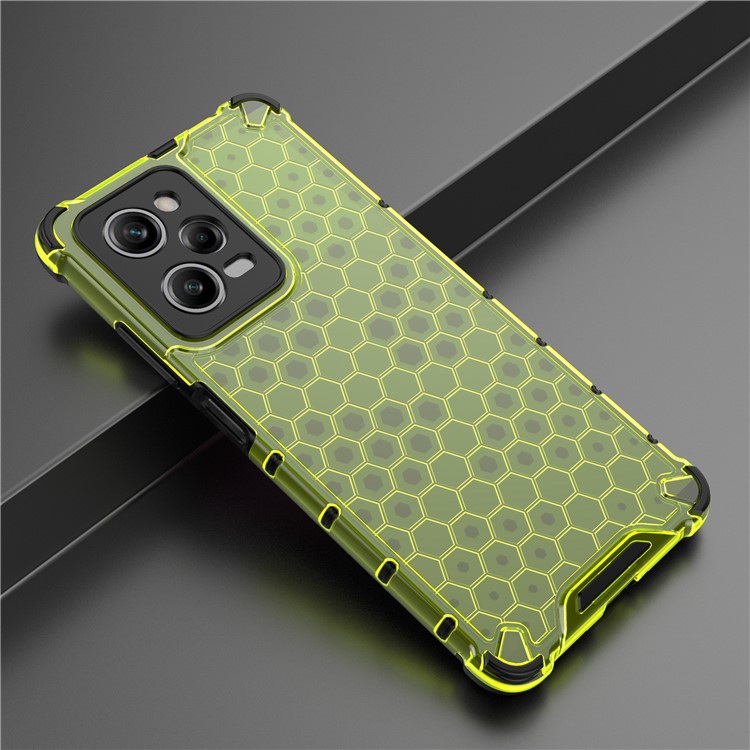 Para Xiaomi Redmi Note 12 Pro 5G / Nota 12 Explorador 5G Textura Honeycomb Tpu+case de Teléfono pc Tapa Posterior - Verde-4