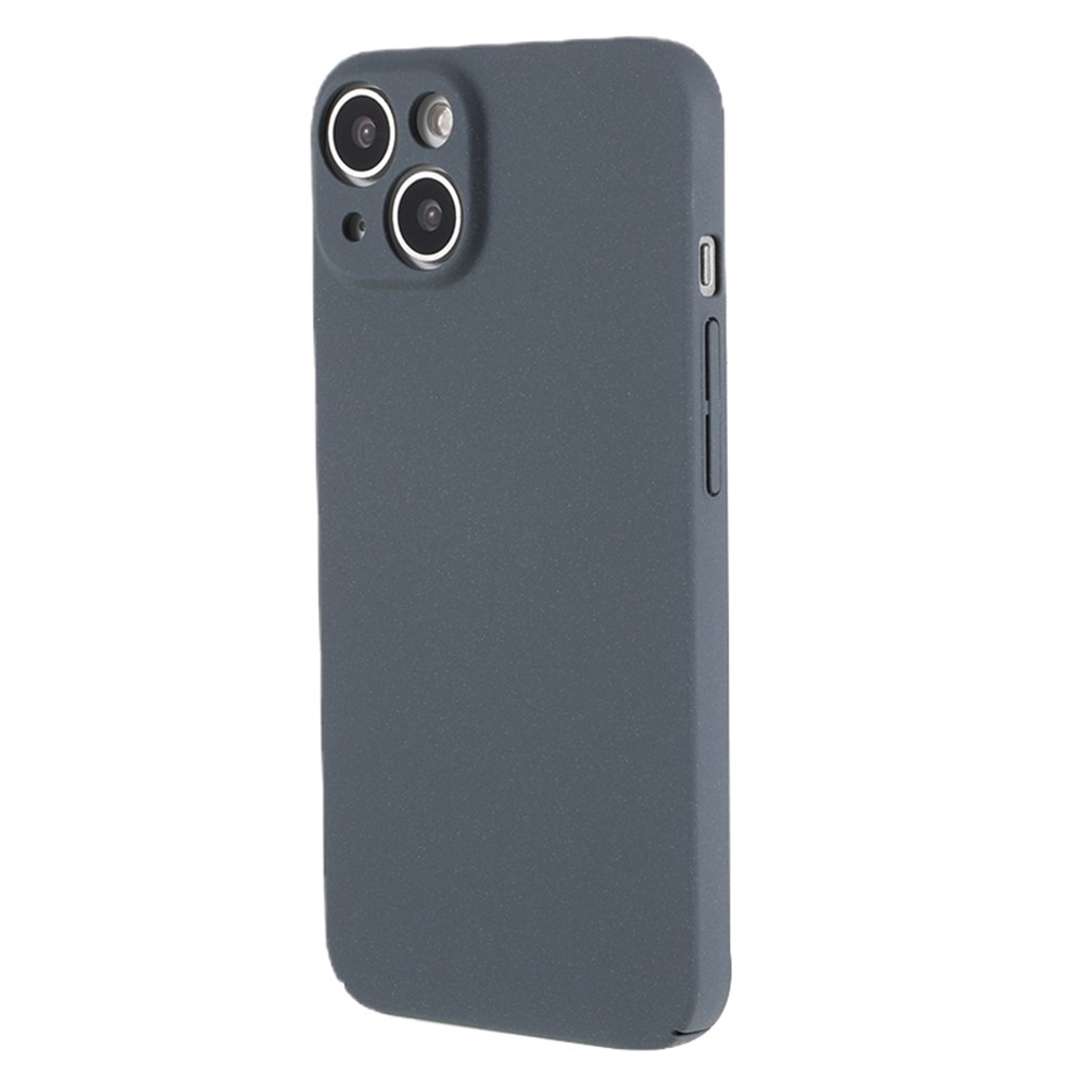 For iPhone 13 mini 5.4 inch Hard PC Shockproof Phone Case Camera Protection Matte Phone Cover - Dark Grey