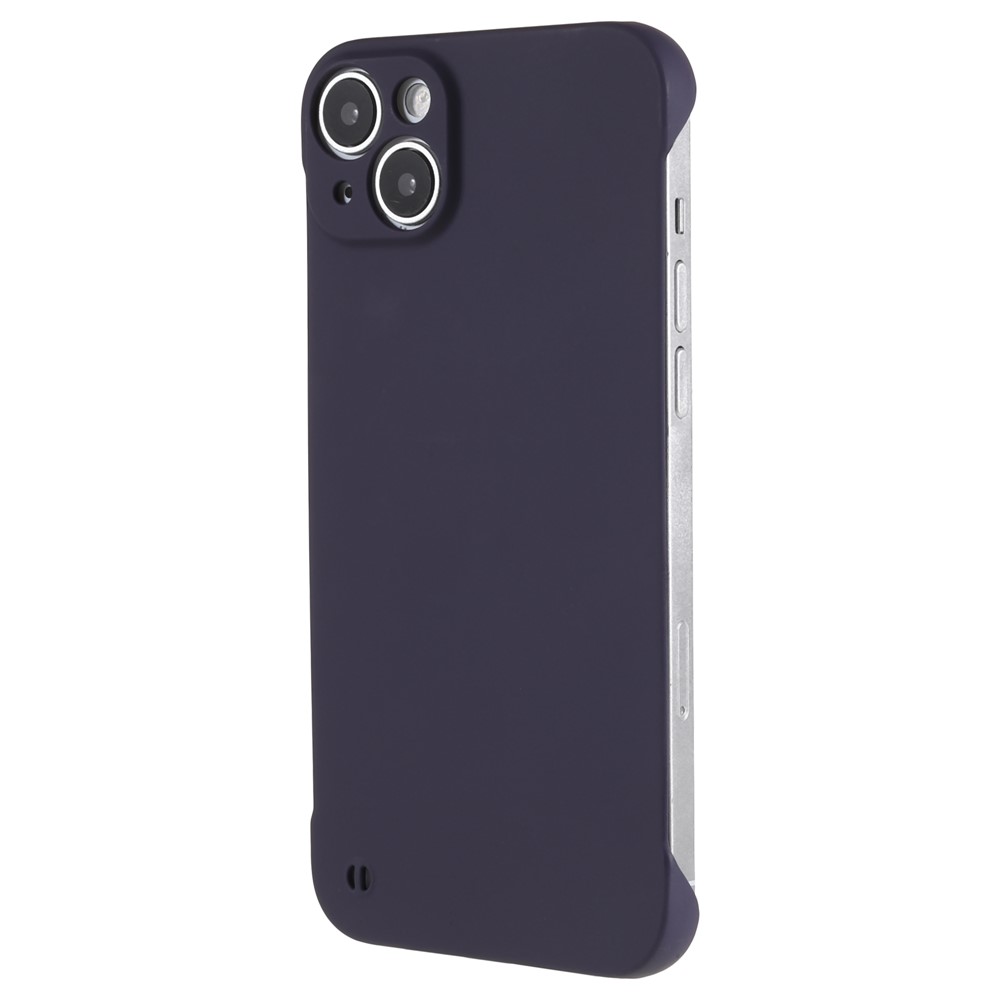 For iPhone 13 mini 5.4 inch Frameless Hard PC Phone Case Skin-touch Protective Cover - Dark Purple