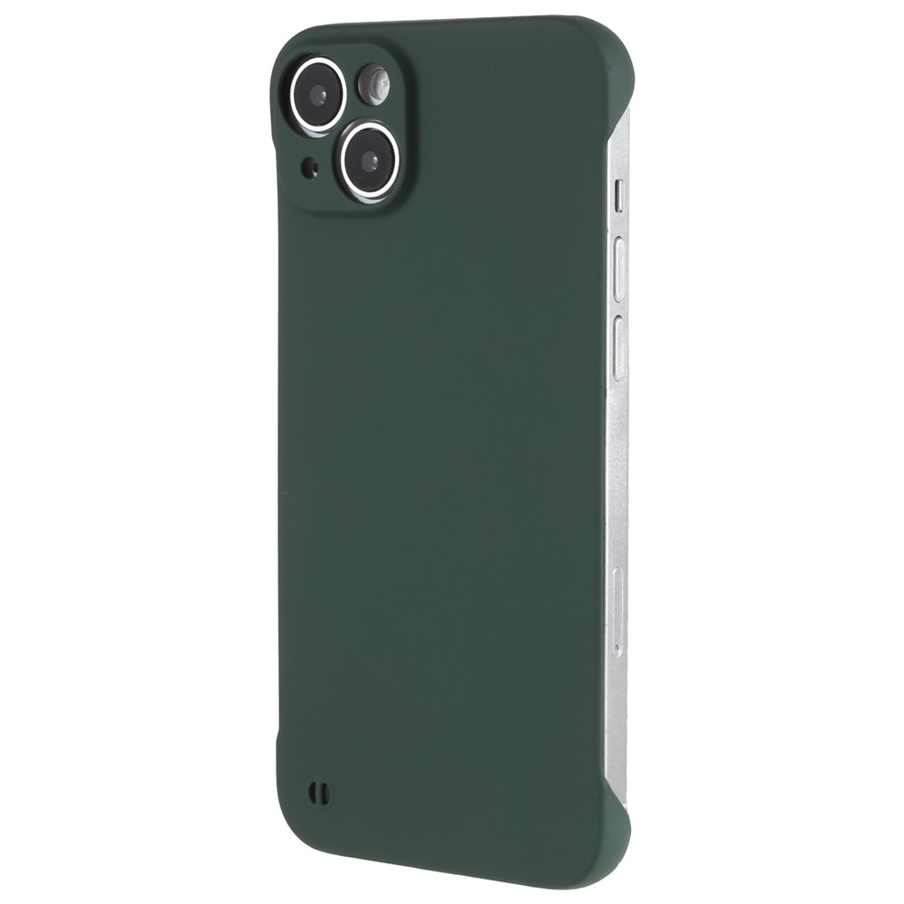 For iPhone 13 mini 5.4 inch Frameless Hard PC Phone Case Skin-touch Protective Cover - Midnight Green