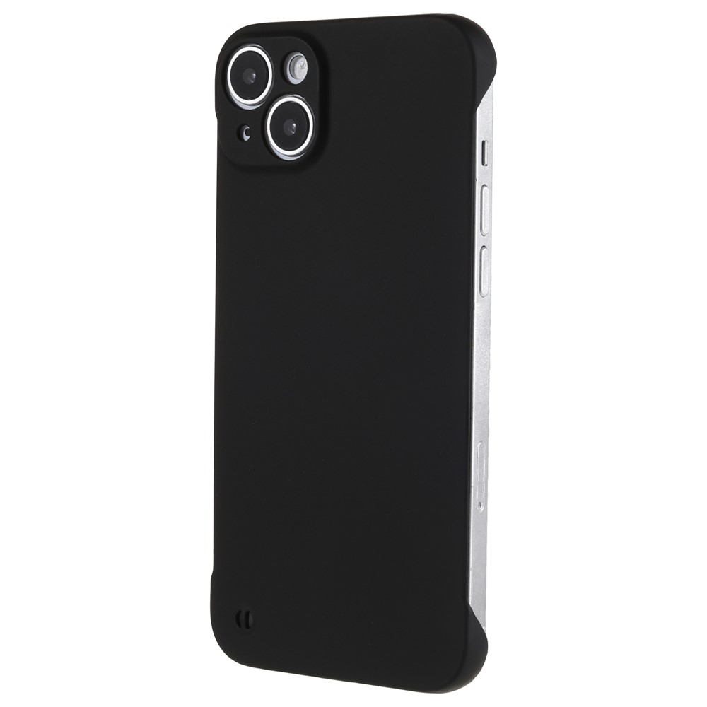 For iPhone 13 mini 5.4 inch Frameless Hard PC Phone Case Skin-touch Protective Cover - Black