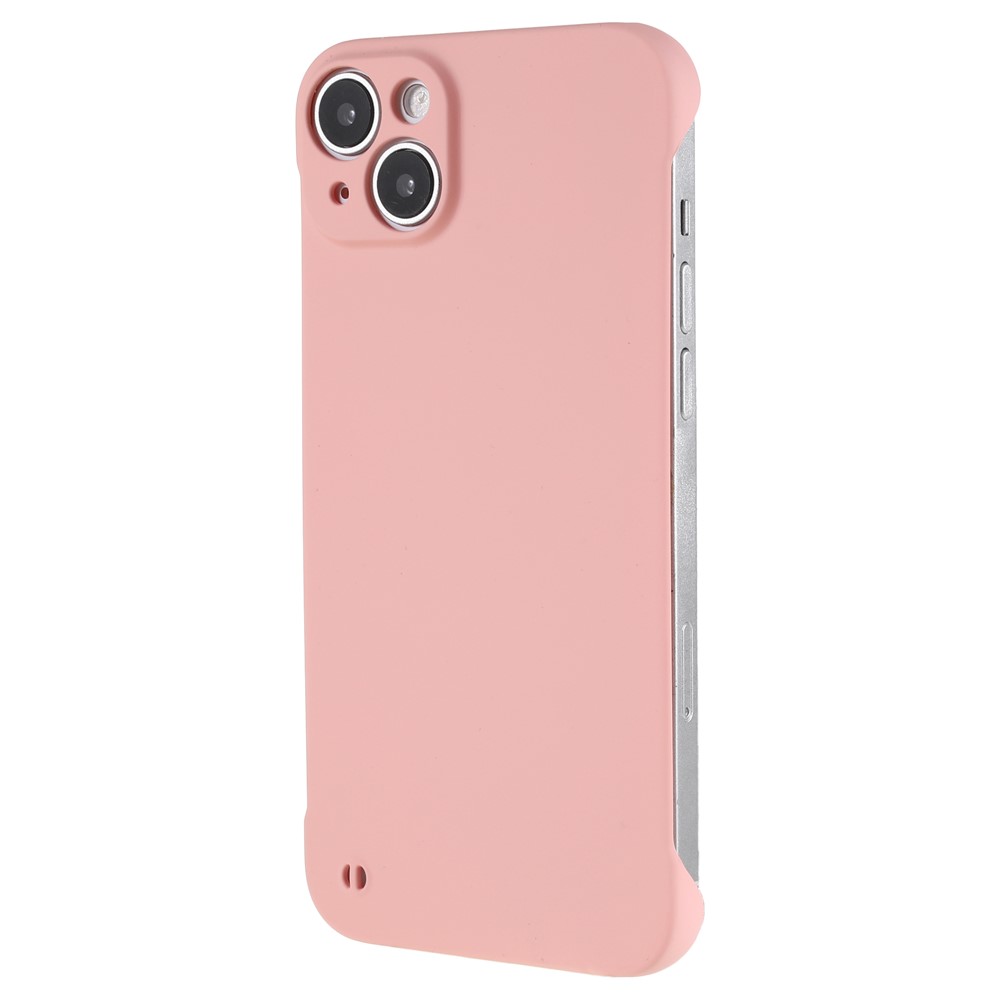 For iPhone 13 mini 5.4 inch Frameless Hard PC Phone Case Skin-touch Protective Cover - Pink