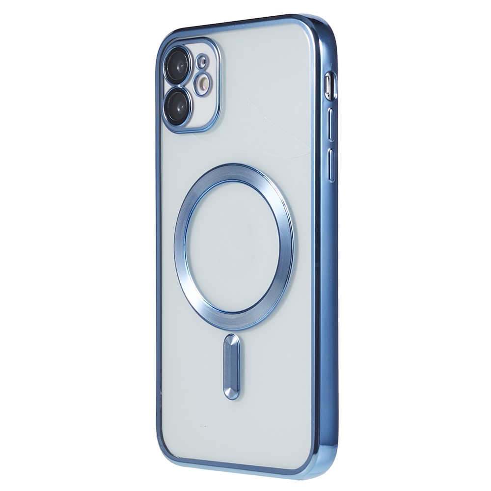 Magnetic Case for iPhone 11 6.1 inch , Soft TPU Precise Cutouts Protective Phone Cover with Lens Film - Baby Blue