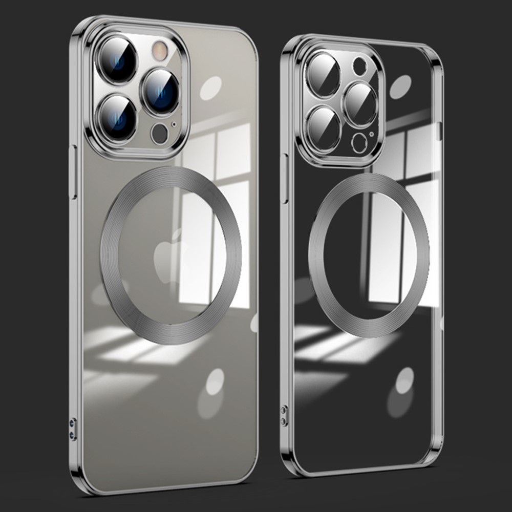 For iPhone 11 Pro Max Phone Case TPU Phone Back Cover Compatible with MagSafe - Black