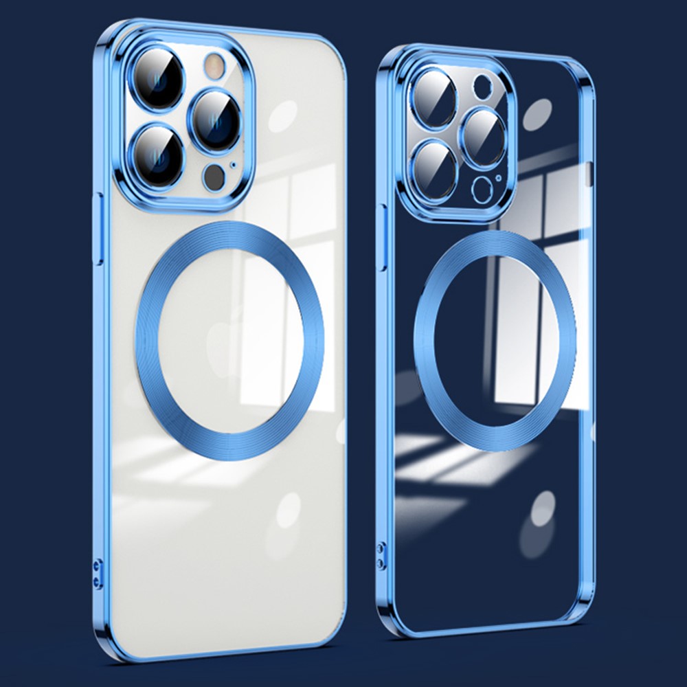 For iPhone 11 Pro Max Phone Case TPU Phone Back Cover Compatible with MagSafe - Dark Blue