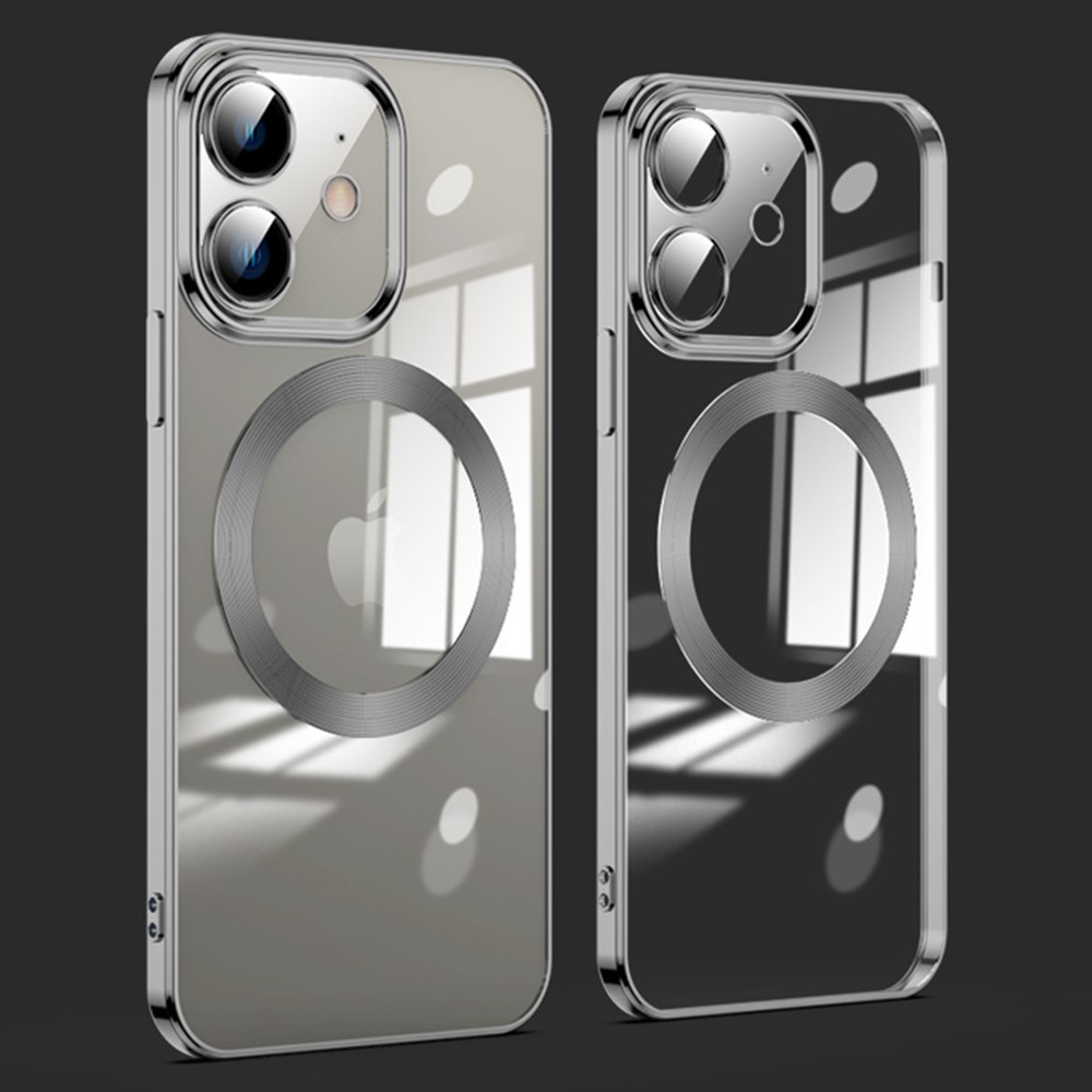 For iPhone 11 Phone Case TPU Phone Back Cover Compatible with MagSafe - Black