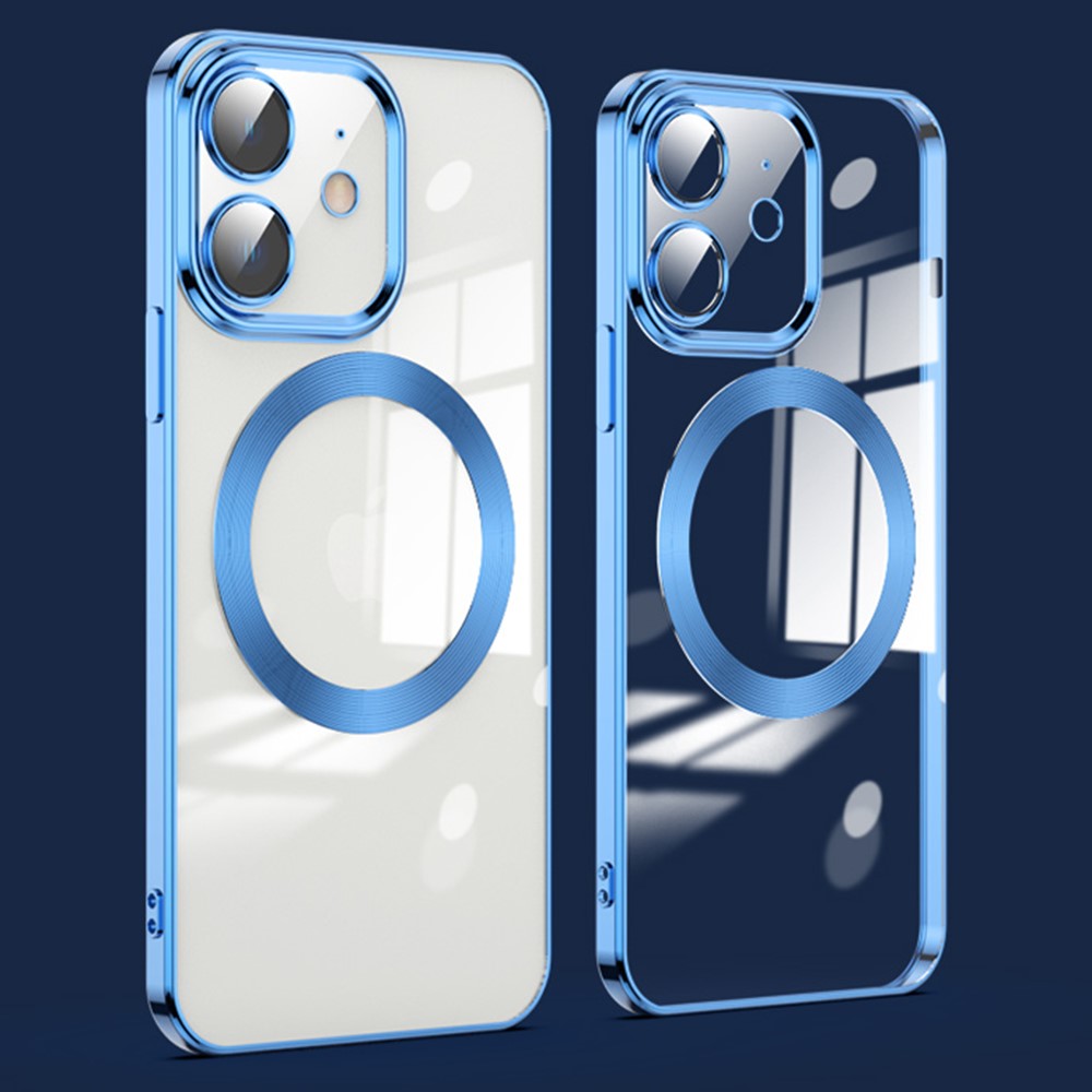 For iPhone 11 Phone Case TPU Phone Back Cover Compatible with MagSafe - Dark Blue