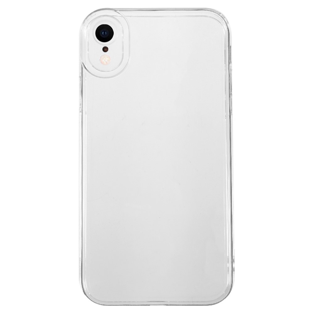 For iPhone XR 6.1 inch High Transparency TPU Mobile Case Precise Cut-Out Thicken Phone Back Cover
