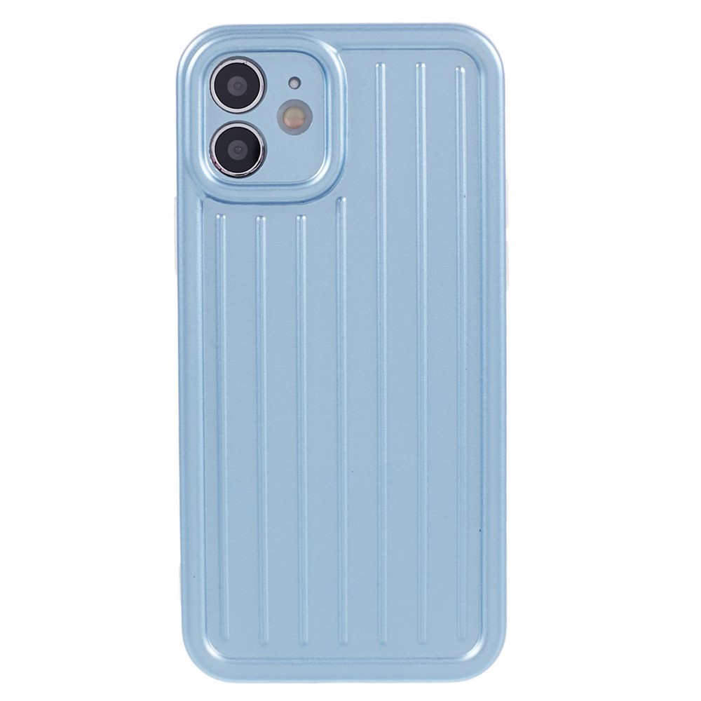 For iPhone 11 Case 3D Striped Pattern IMD TPU Anti-drop Phone Cover - Blue