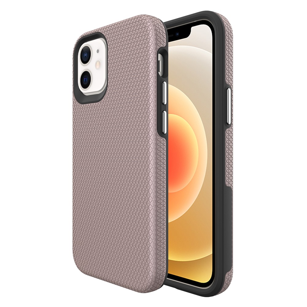 For iPhone 12 mini Case Four Corners Shockproof Magnetic Phone Cover - Rose Gold