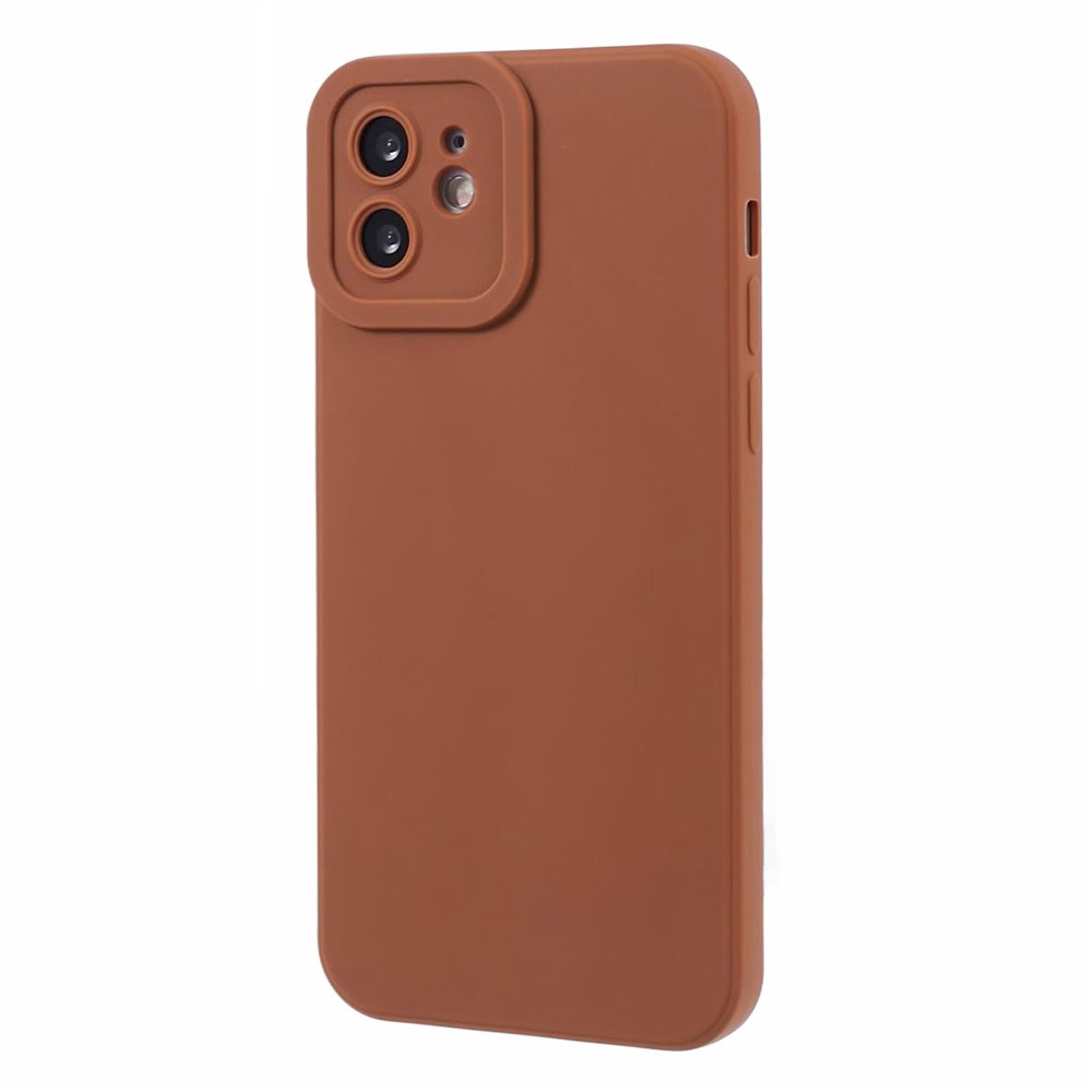 YX Series For iPhone 11 Case Matte TPU Phone Cover (Precise Cutout) - Brown