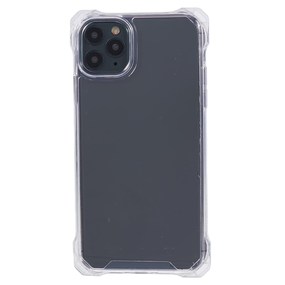 For iPhone 11 Pro Clear Case TPU Frame Acrylic Back Phone Cover - Transparent