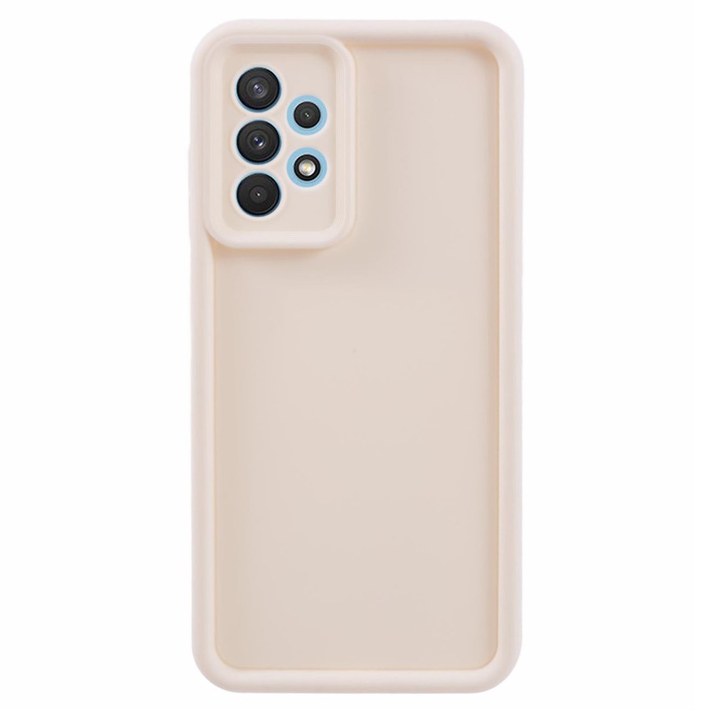 For Samsung Galaxy A32 4G (EU Version) Case Anti-scratch Matte TPU Phone Cover - Beige