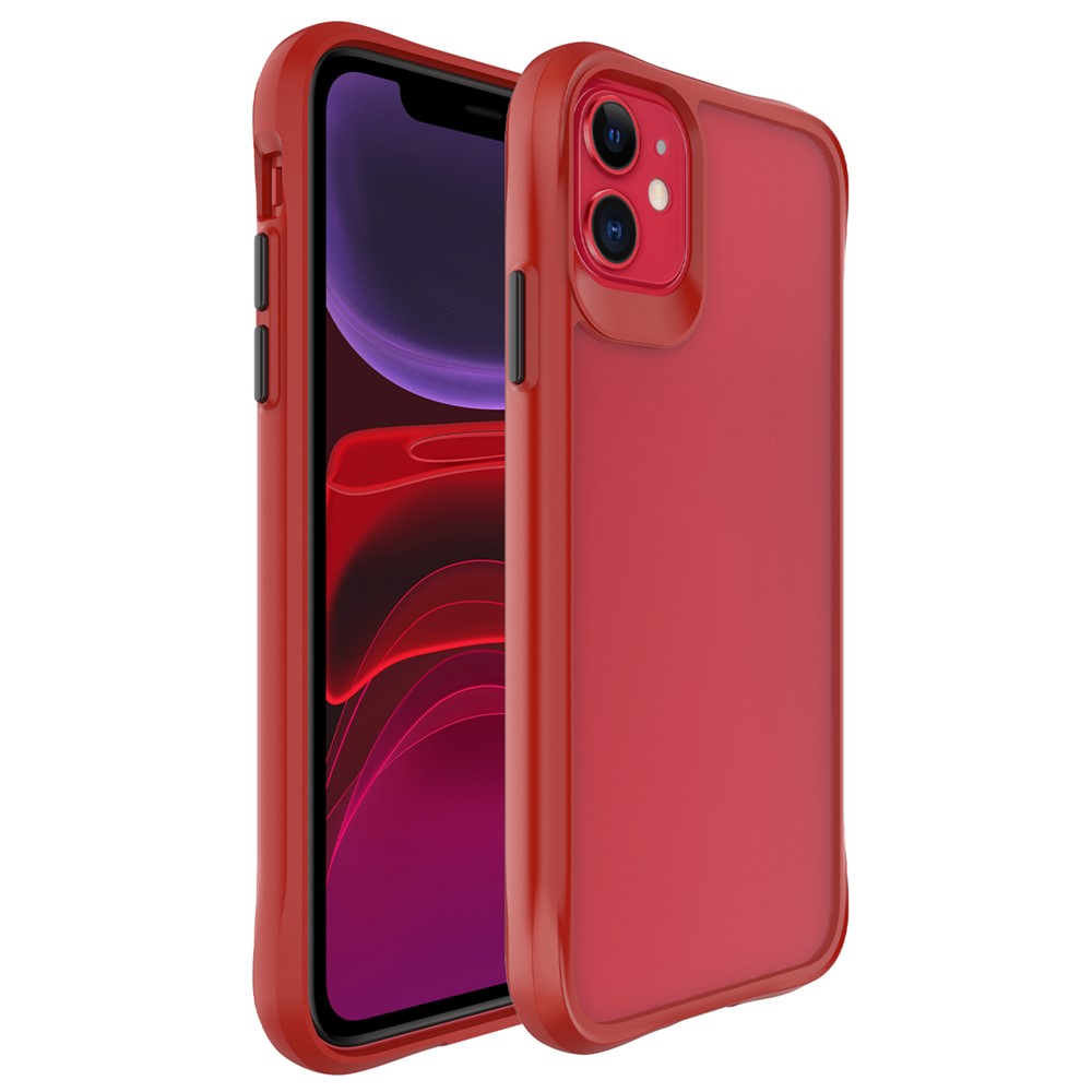 Combat X Mode Series for iPhone 11 Cell Phone Case TPU+PC Shockproof Back Shell - Red