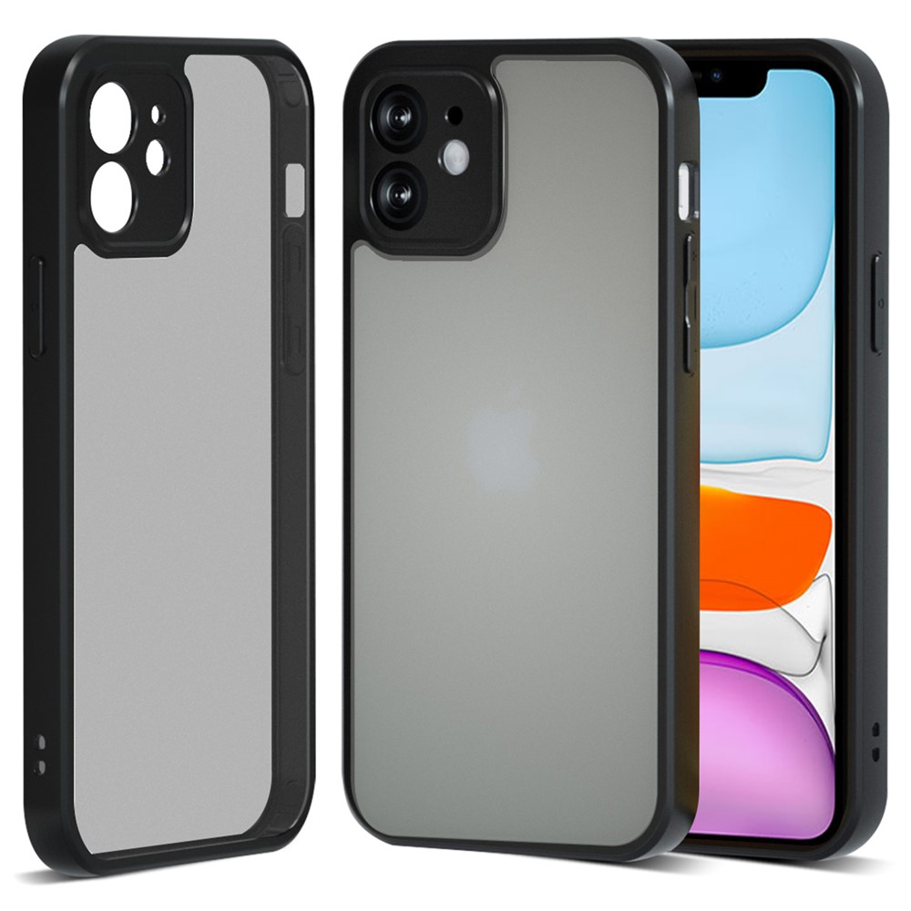 IBMRS Drop Protection Cover for iPhone 11 Cases TPU+PC Cell Phone Shell - Matte Black