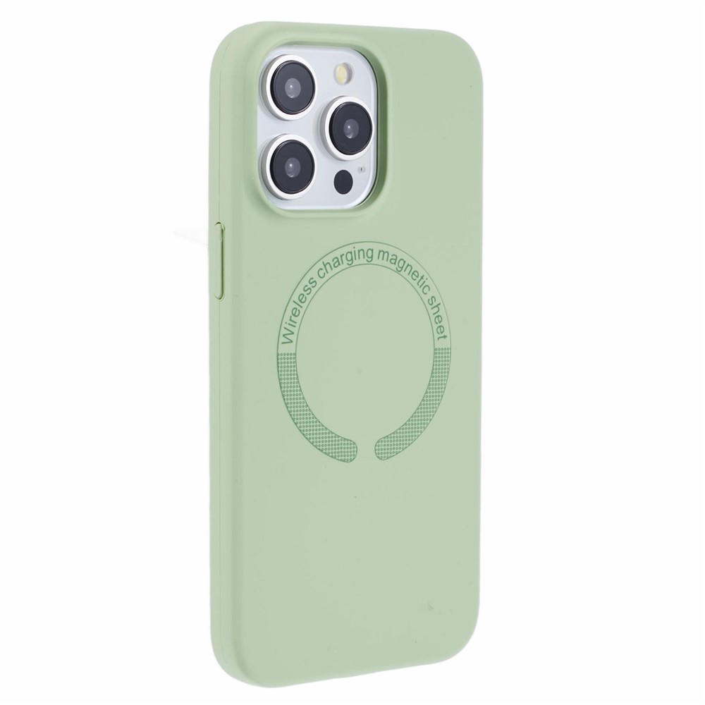 BJT Series Case for iPhone 12 Pro 6.1 inch / 12 6.1 inch Shell TPU+Silicone Cover Compatible with MagSafe - Matcha Green